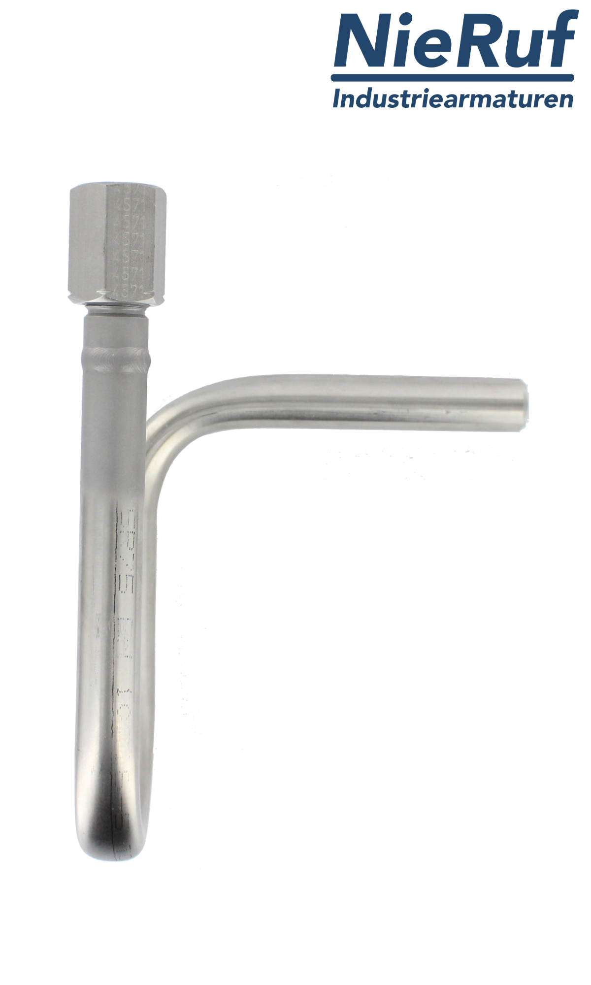 siphon acc. to DIN 16282 - form B stainless steel 1.4571 in U-shape 1/2"