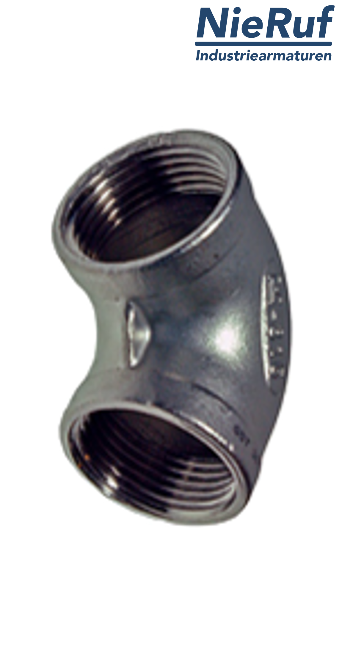 elbow 1/2" inch NPT stainless steel CF8M 90° angle