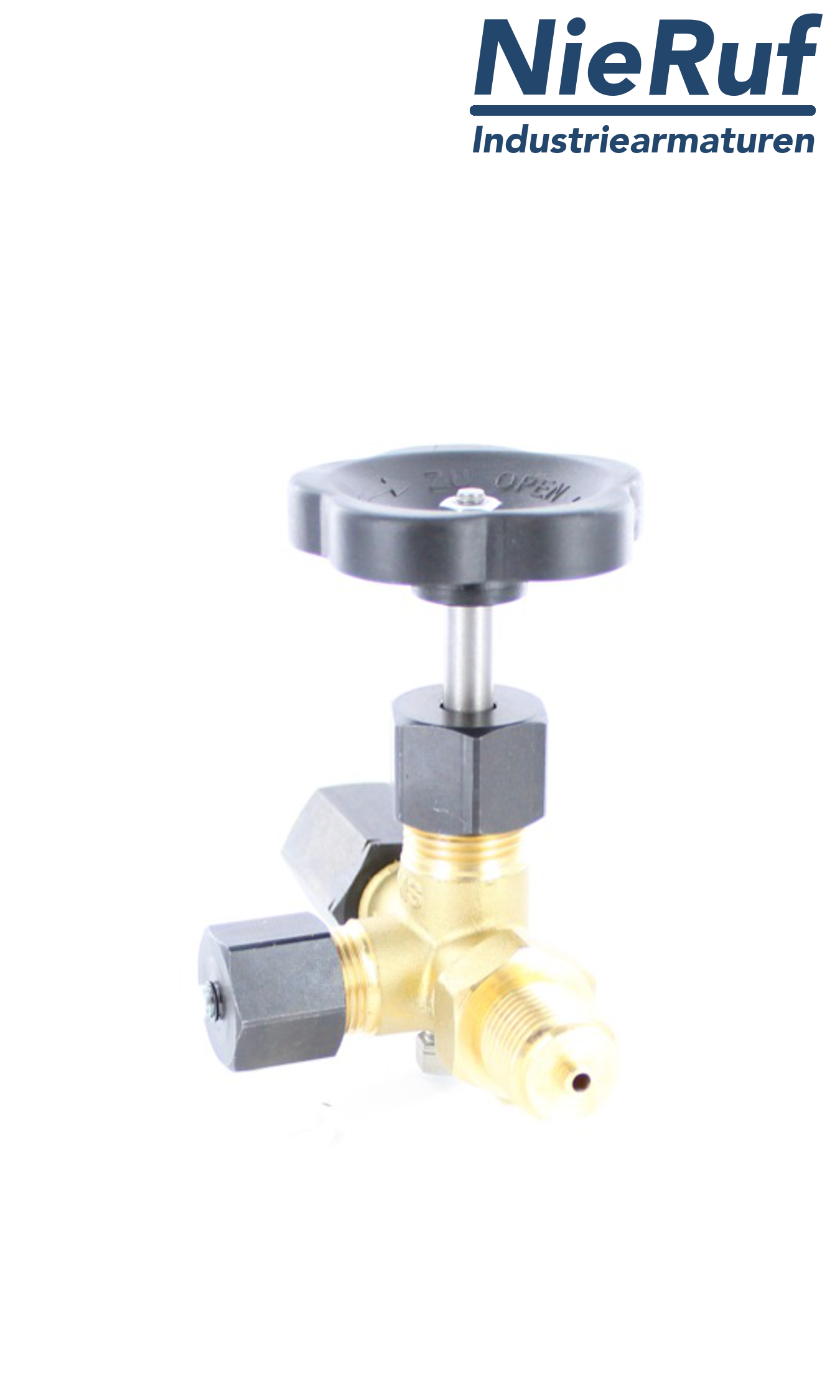 manometer gauge valves male thread x sleeve x test connector M20x1,5 DIN 16271 brass 250 bar