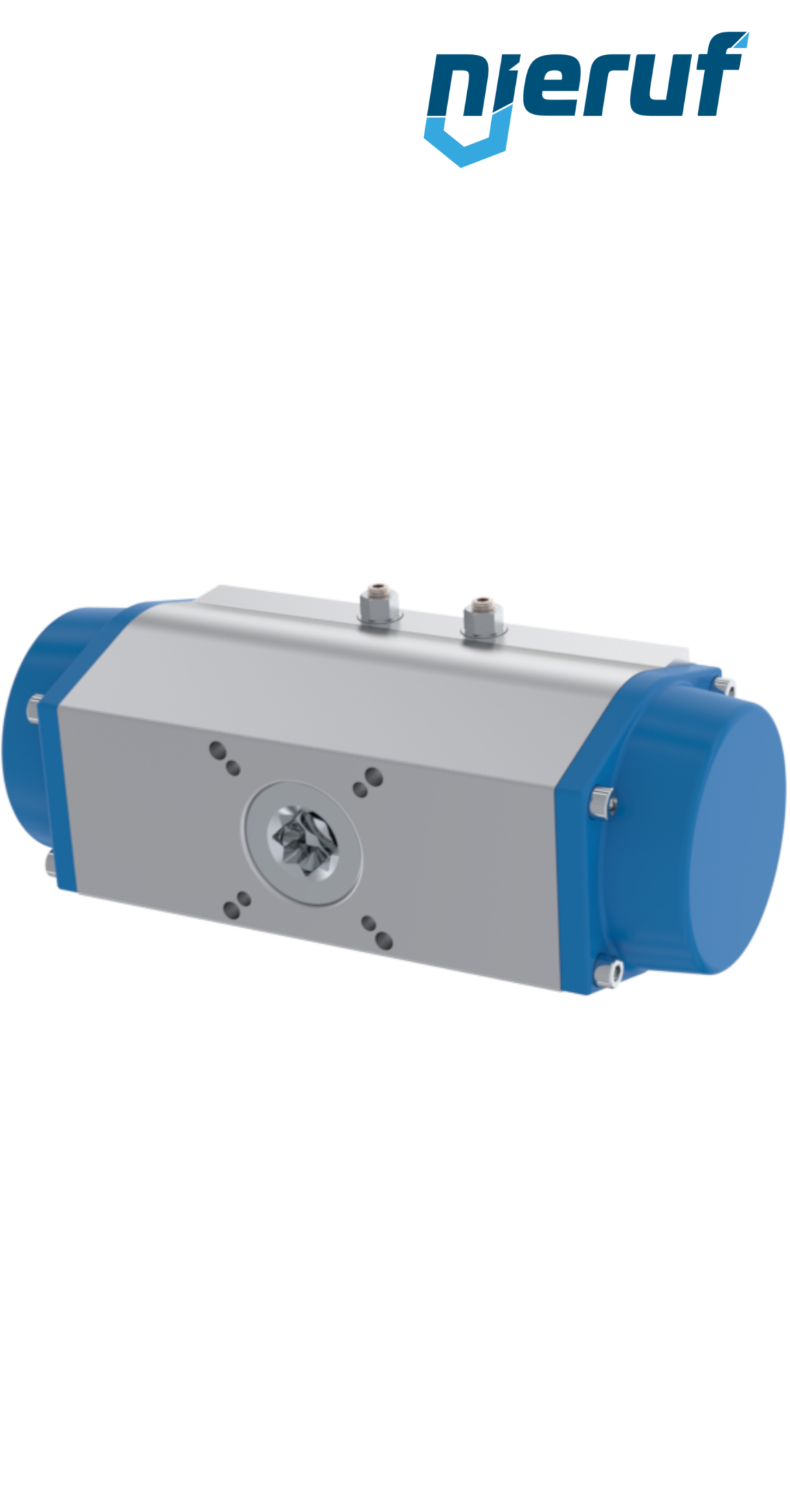 pneumatic actuator AN02 single acting, normally closed high temperature version GS-140 90° with 10 springs