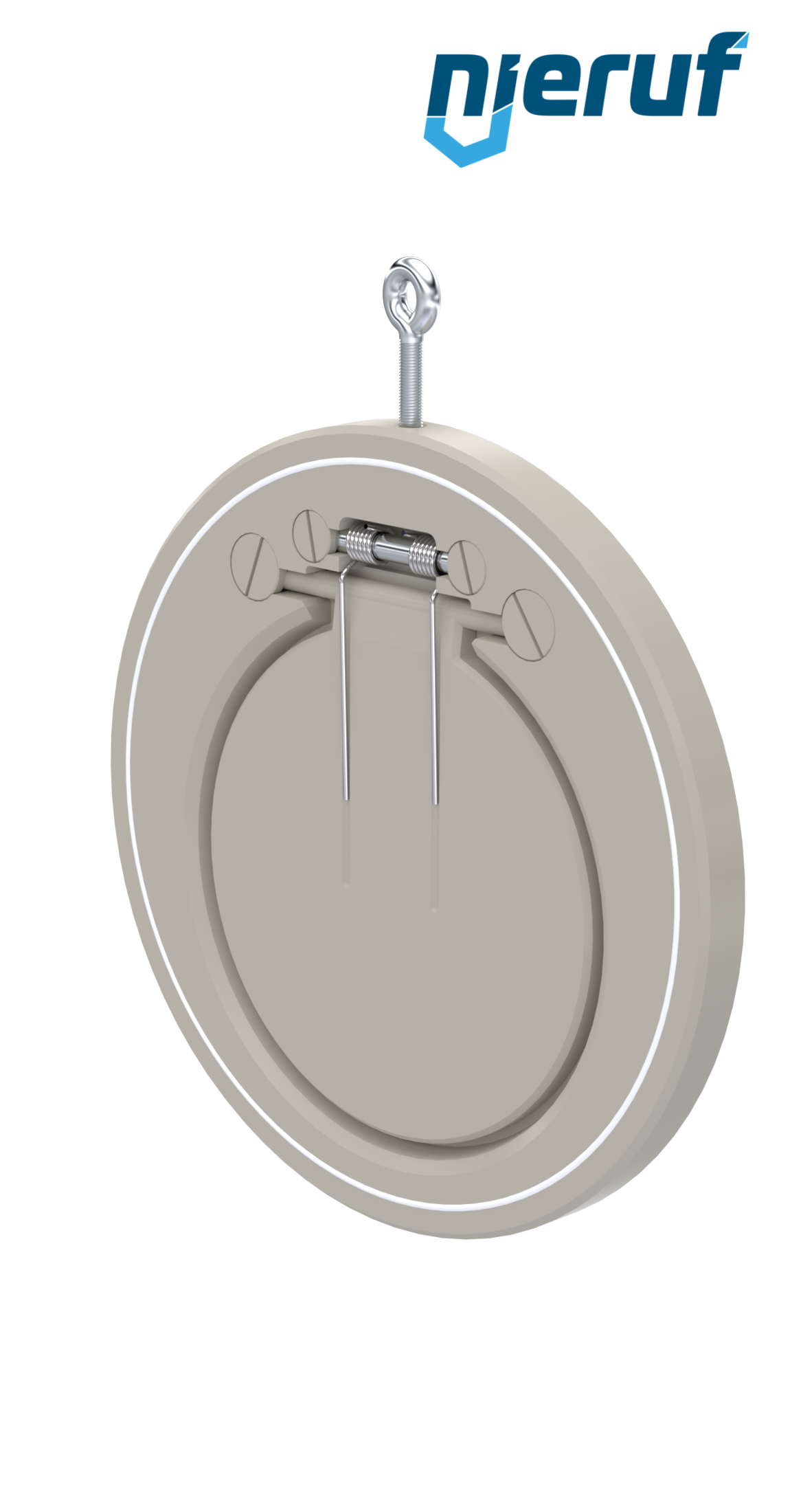 swing check valve with spring DN200 ZR08 plastic PP-H PTFE