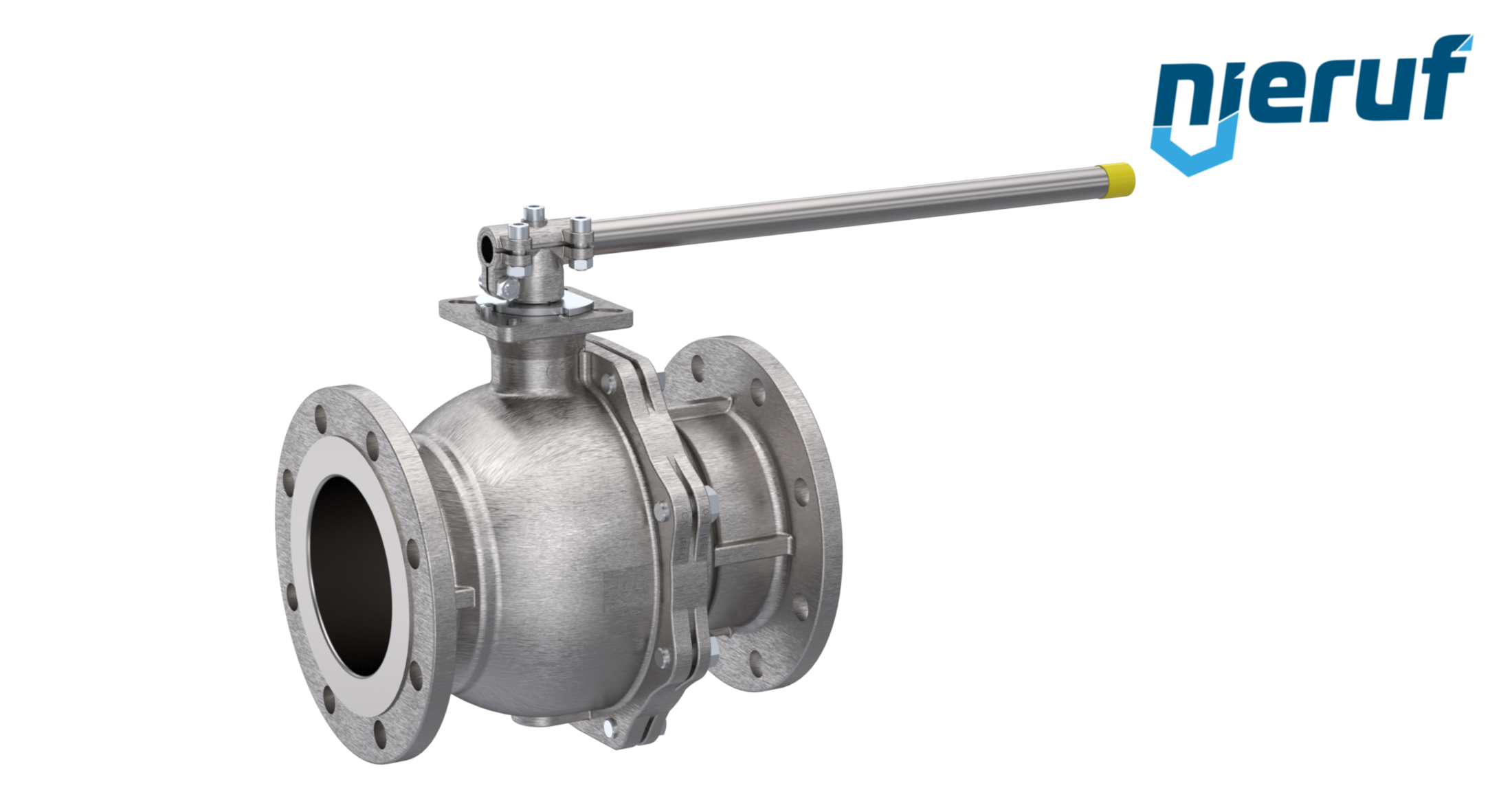 Steam-flange ball valve DN80 FK05 stainless steel 1.4408
