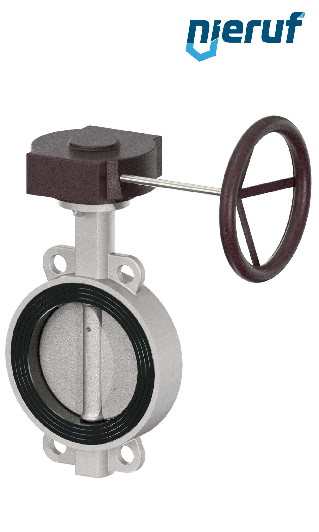 Butterfly-valve-stainless-steel DN 80 PN16 AK08 EPDM gearbox