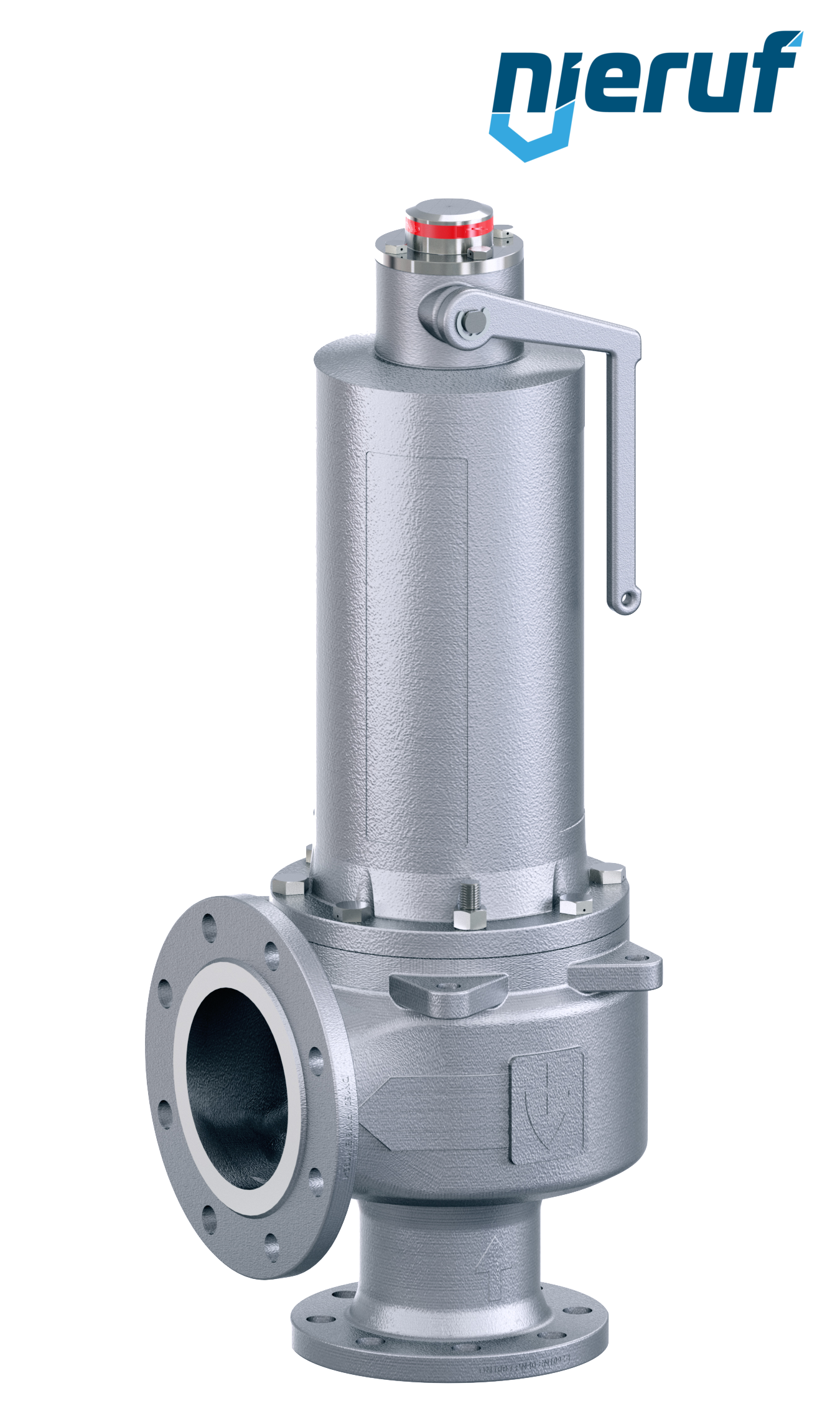 safety valve bellow & gastight cap DN100/DN150 SF04, metal, with lifting device lever