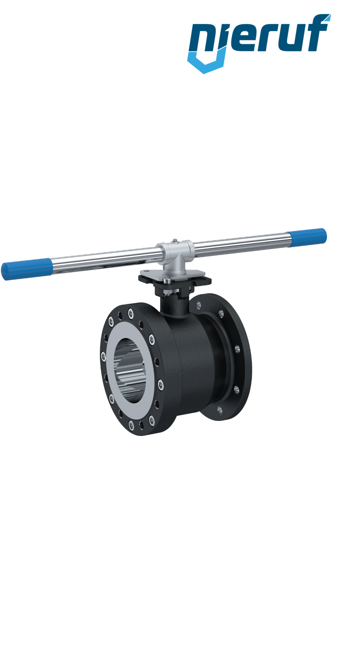 Compact ball valve DN100 PN40 FK03 carbon steel 1.0619 ball stainless steel 1.4408