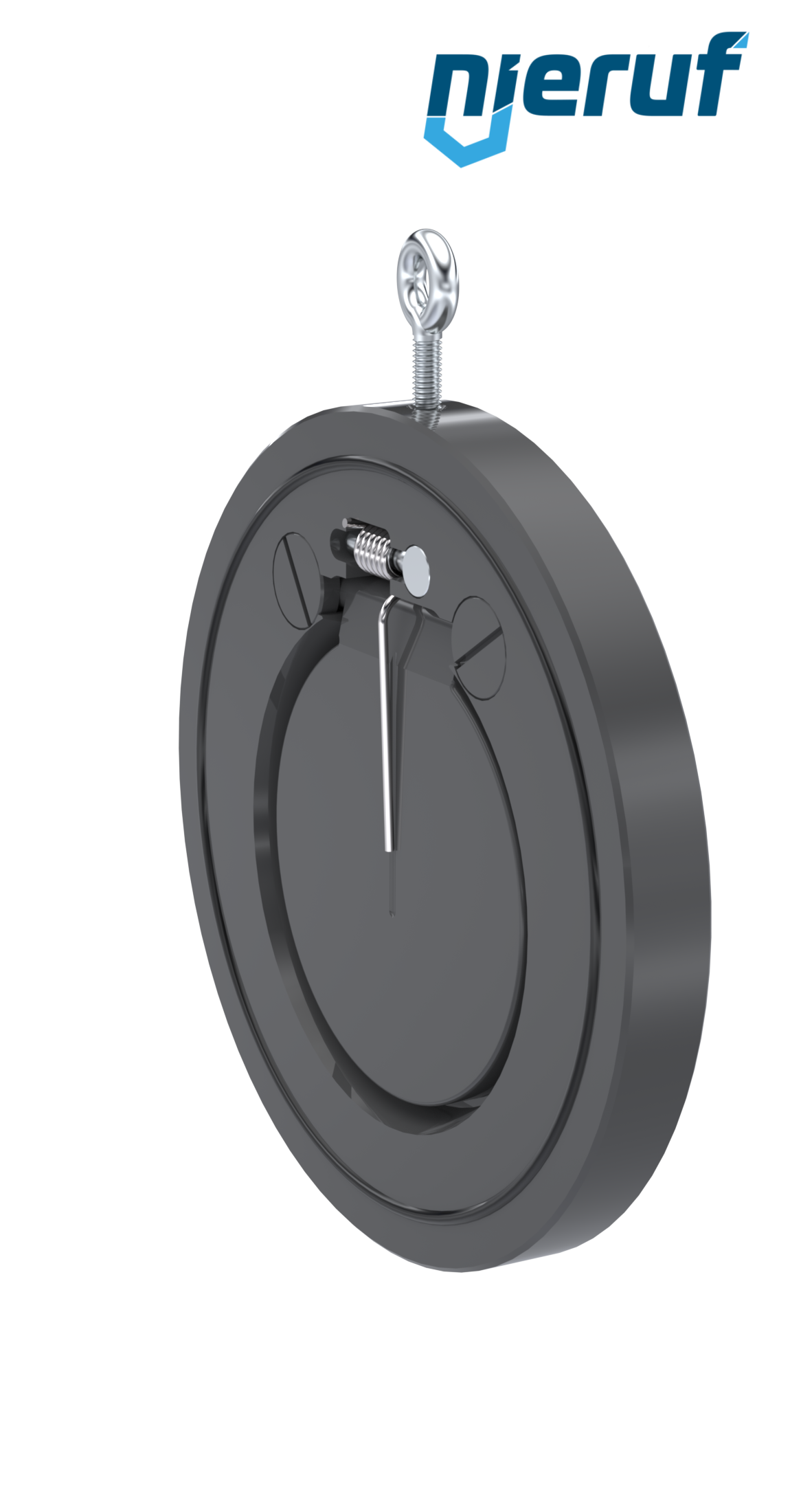swing check valve with spring DN100 ZR07 plastic PVC-U NBR