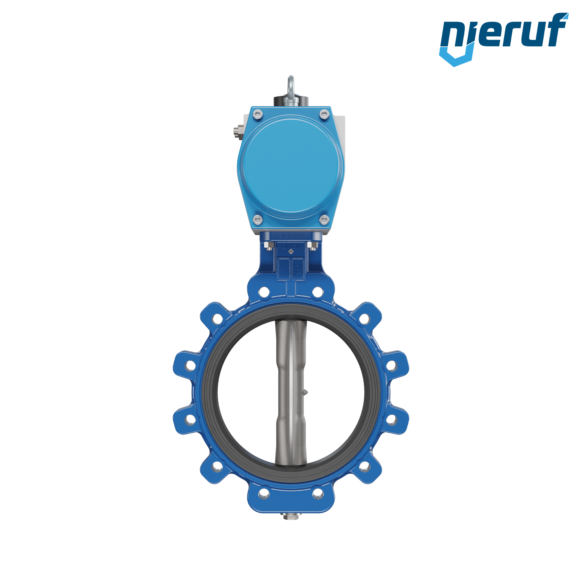 Butterfly valve DN 250 AK02 EPDM DVGW drinking water, WRAS, ACS, W270 pneumatic actuator single acting normally open