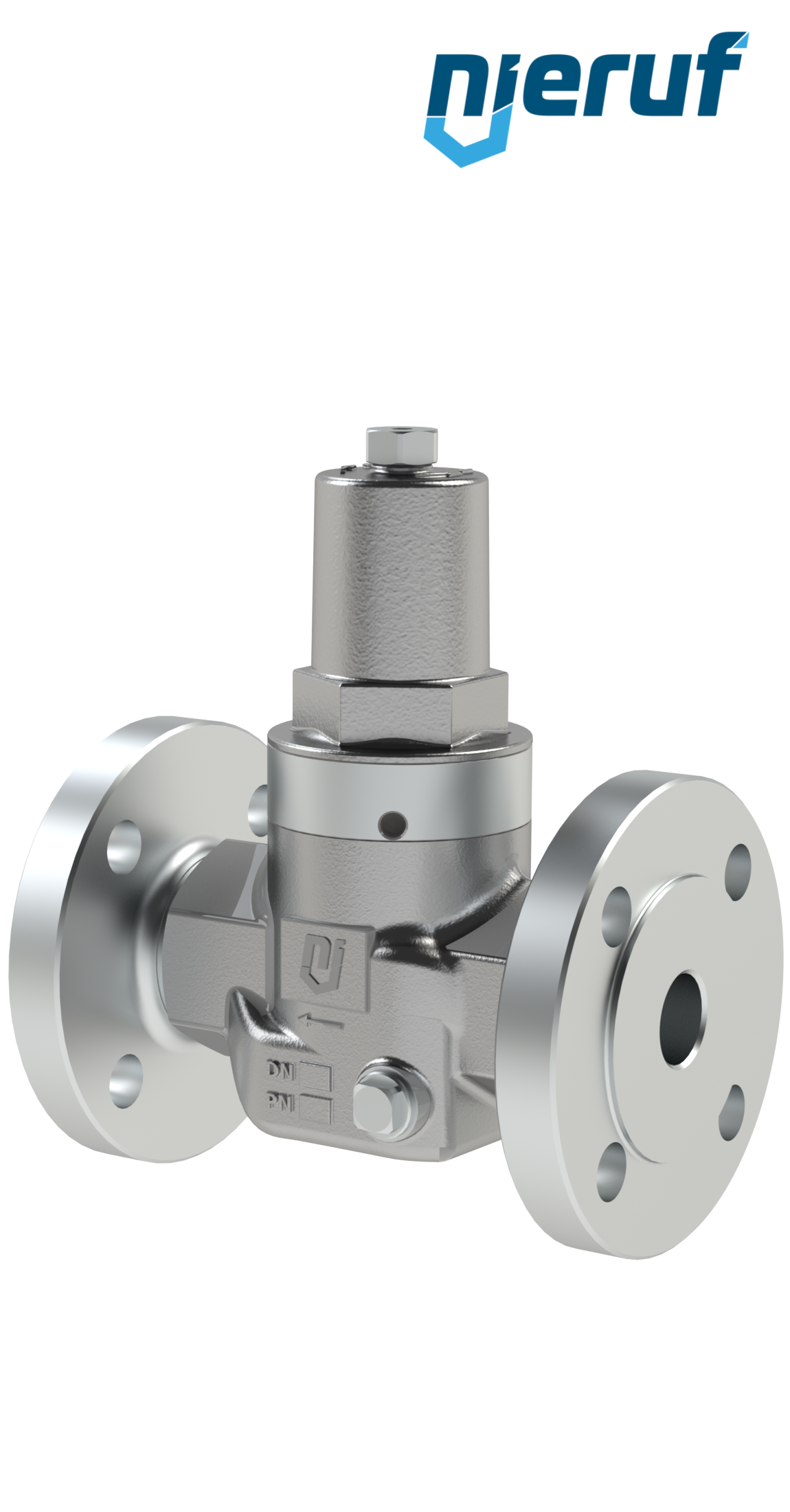 Piston-pressure reducing valve DN20 DM11 flange ANSI 150 stainless steel FPM / FKM 2.0 - 20.0 bar