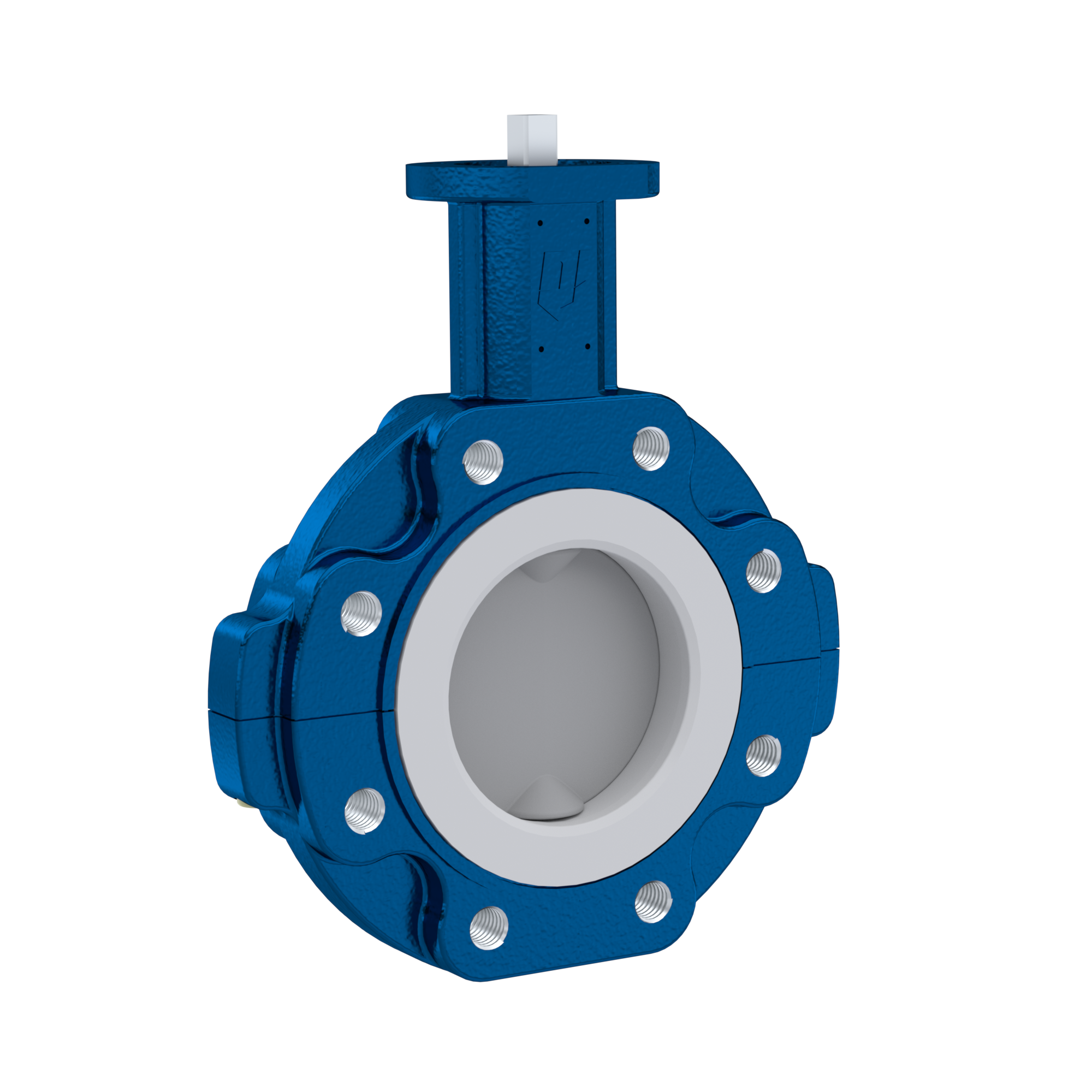 PFA-Butterfly-valve PTFE AK10 DN150 PN10-PN16 FKM insert