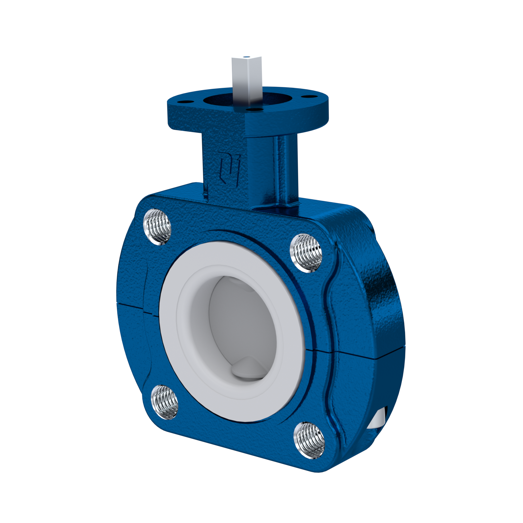 PFA-Butterfly-valve PTFE AK10 DN40 PN10-PN16 FKM insert
