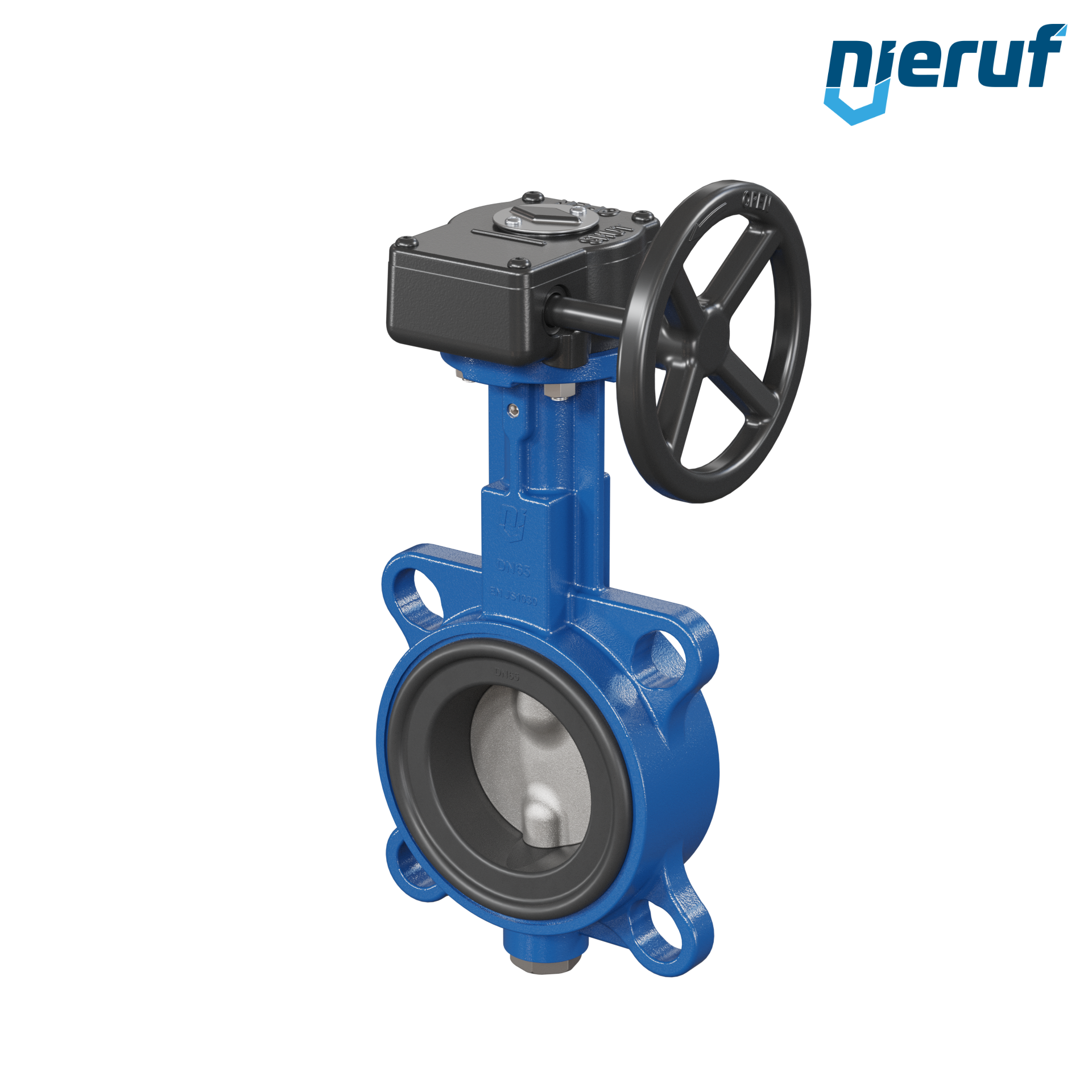 Butterfly valve AK01 DN 65 PN6-PN10-PN16 & ANSI150 DVGW-gas Worm gear