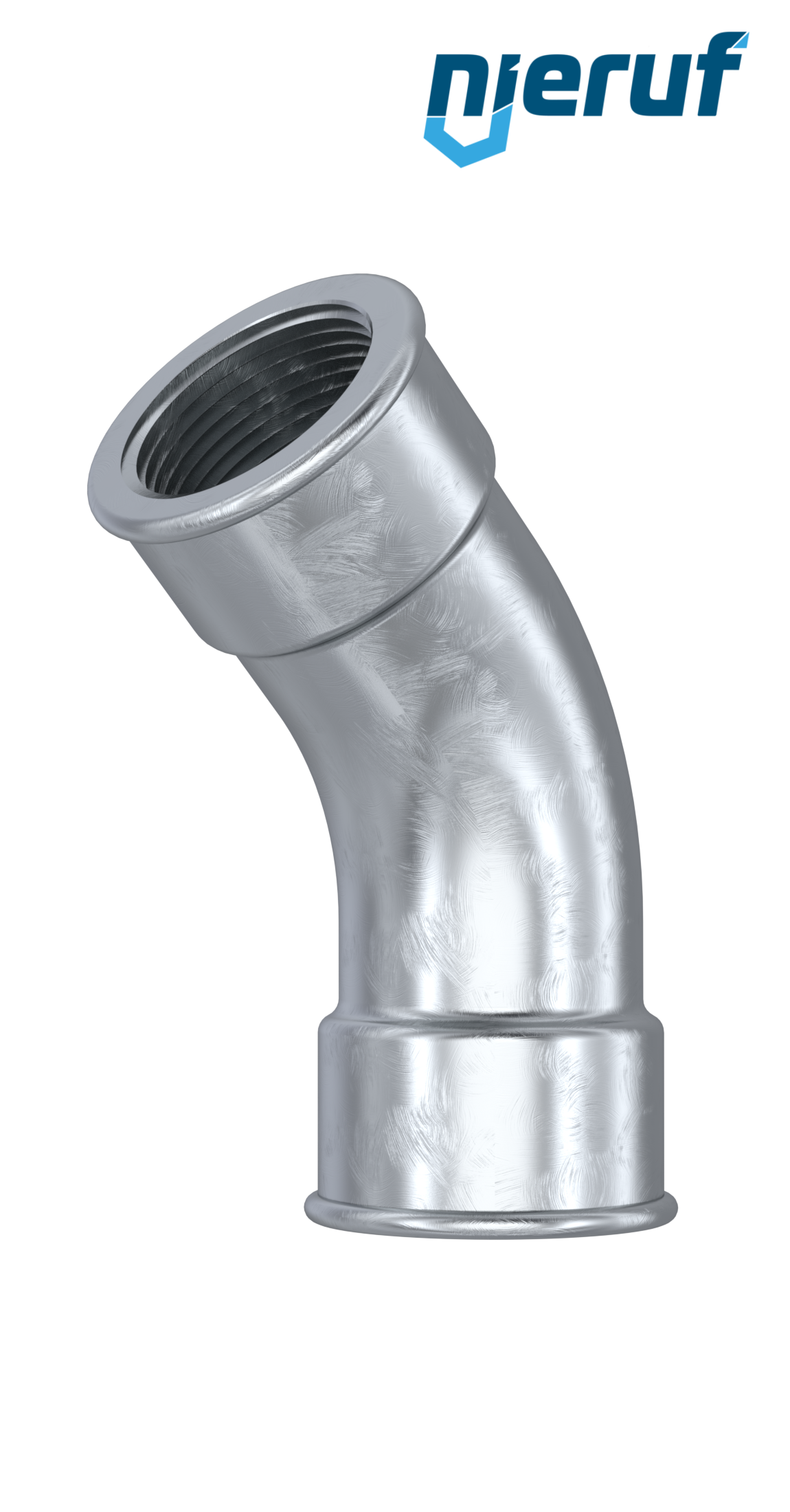 Malleable cast iron fitting bend no. 41, DN25 - 1" inch galvanized