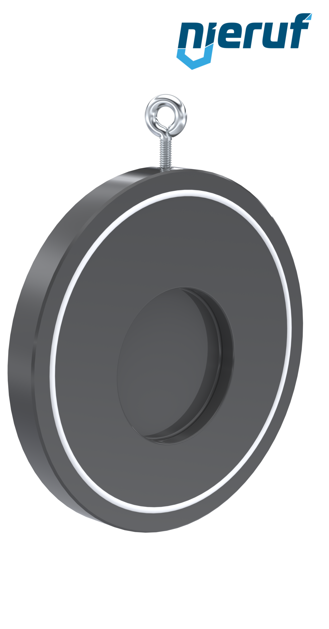swing check valve with spring DN100 ZR07 plastic PVC-U PTFE