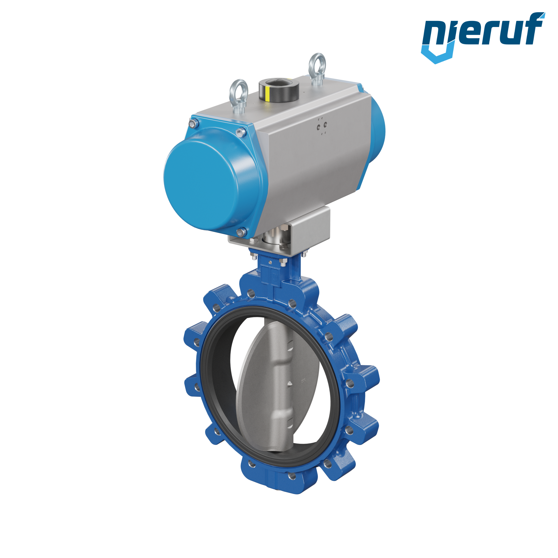 Butterfly valve DN 300  AK02 FPM pneumatic actuator single acting normally open