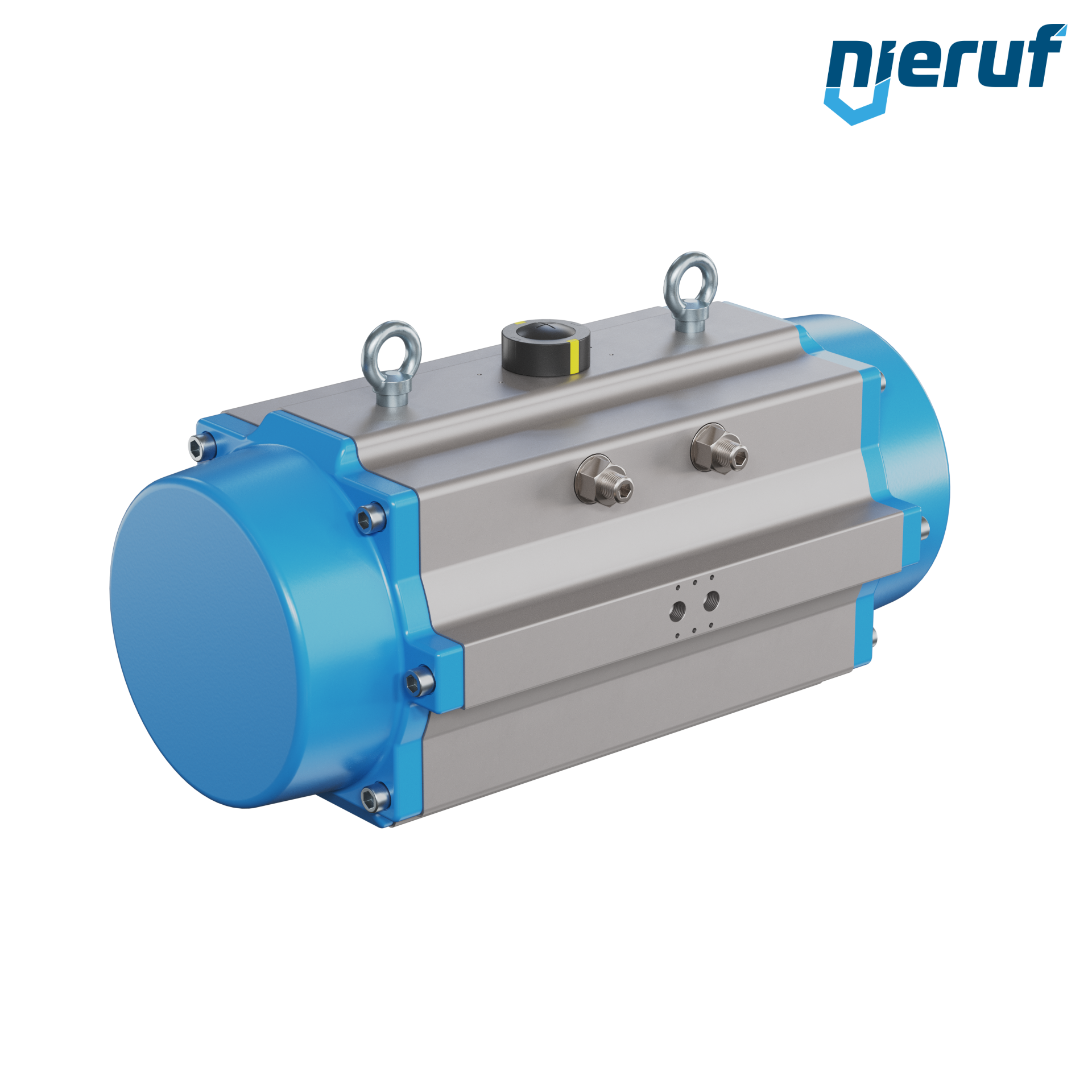 pneumatic actuator AN02 single acting, normally closed high temperature version GS-300 90° with 6 springs