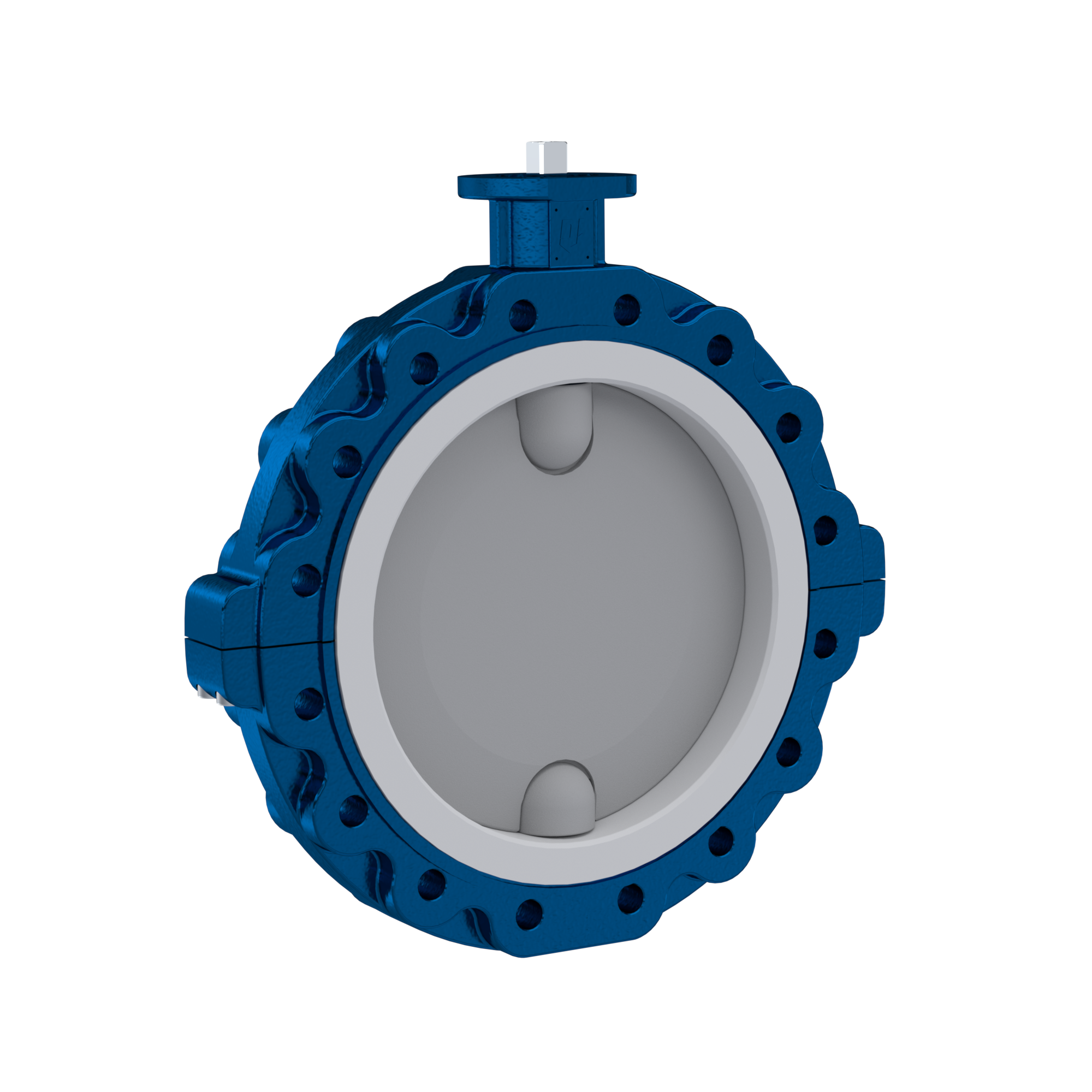 PFA-Butterfly-valve PTFE AK09 DN600 PN10 silicone insert