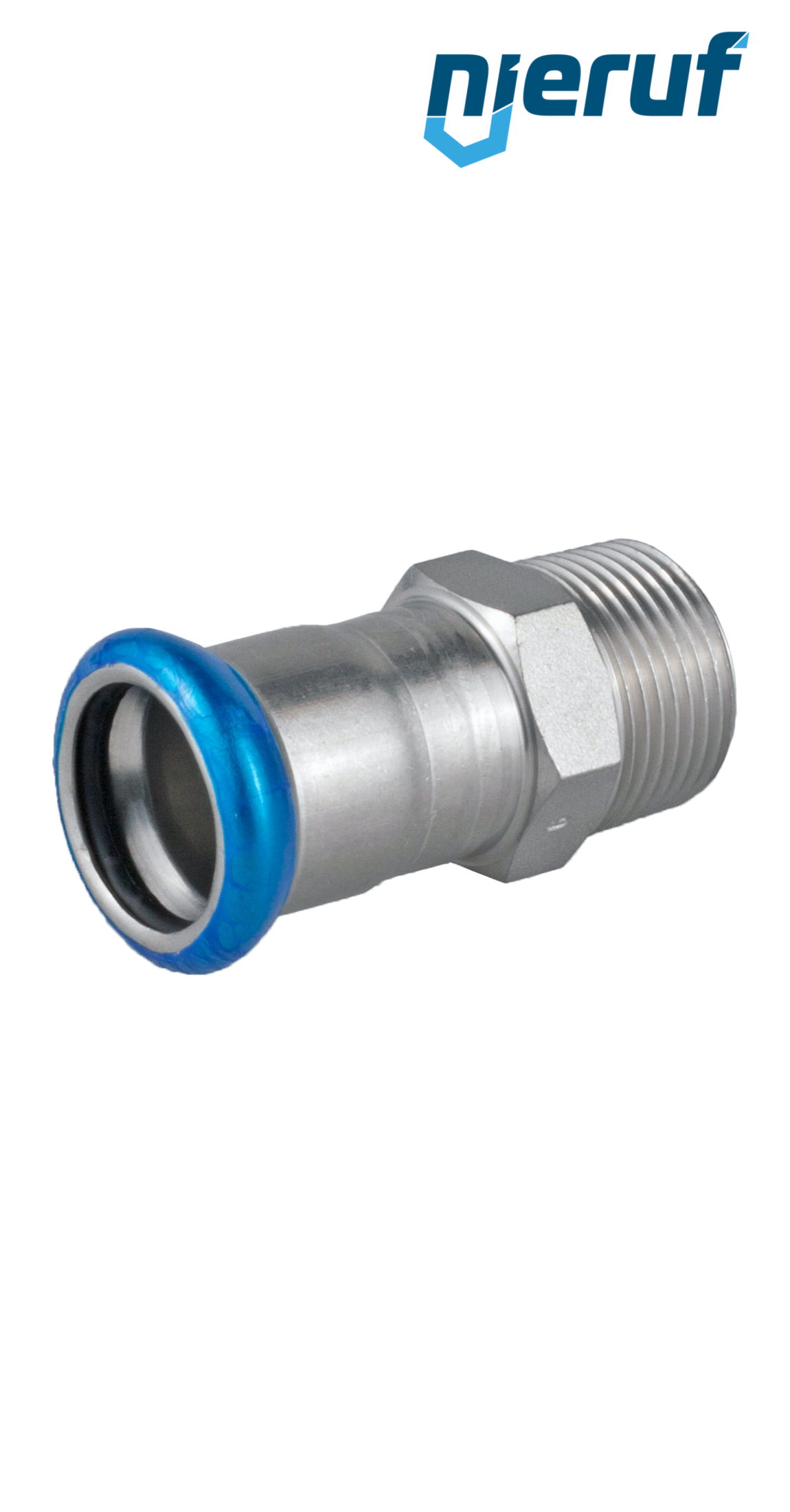 Press Fitting Male Coupling F Pressfitting DN80 - 88,9 mm male thread 3" inch stainless steel