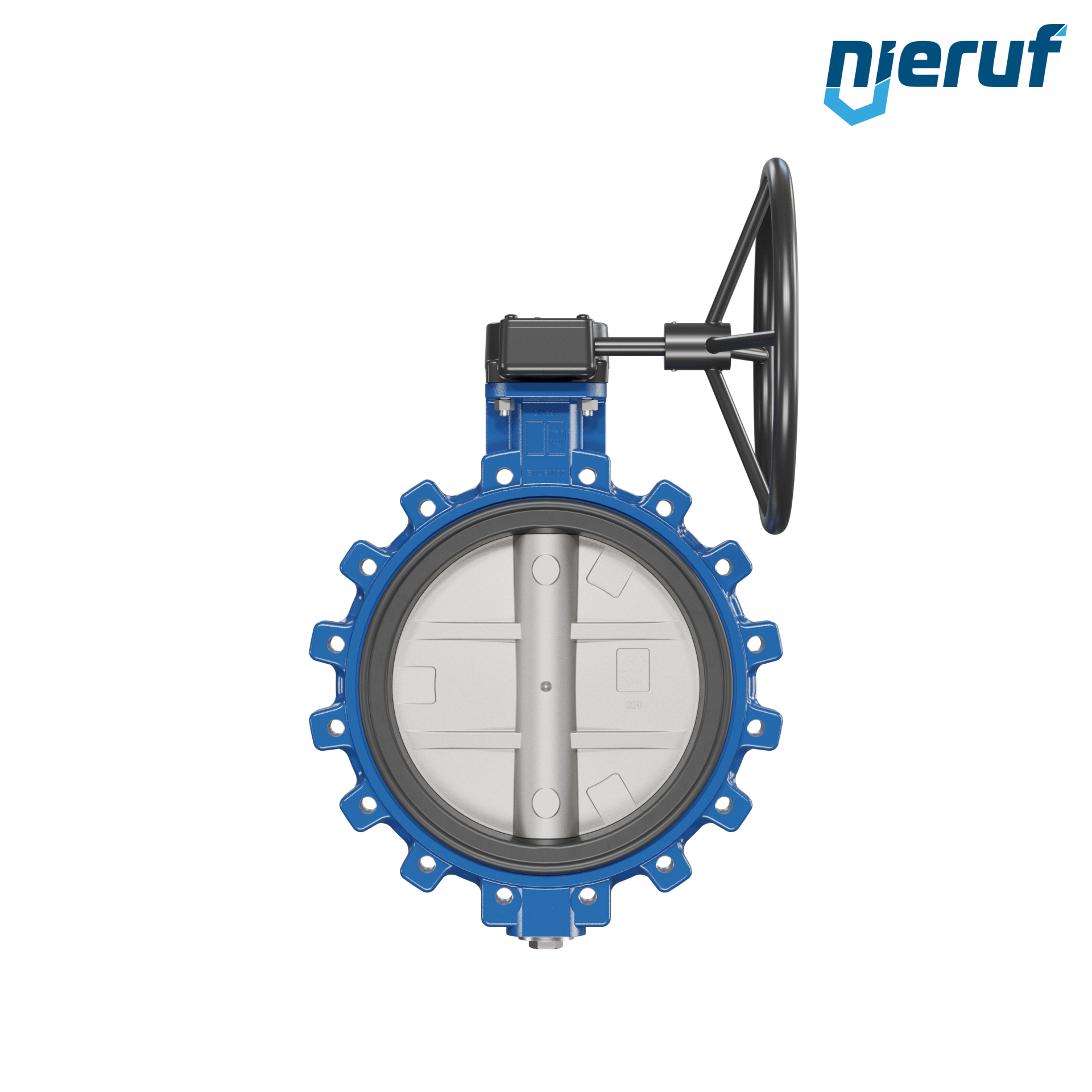 Butterfly valve AK02 DN 350 PN10 DVGW-water Worm gear