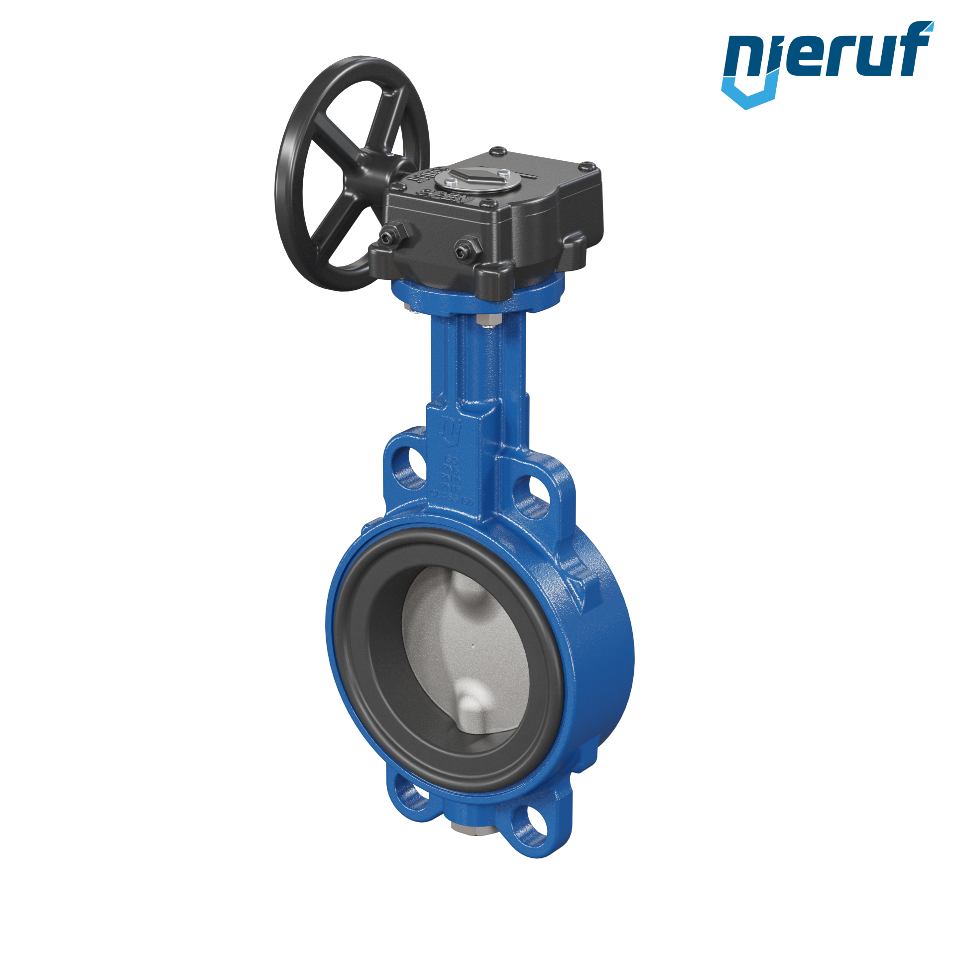 Butterfly valve AK01 DN 80 PN6-PN10-PN16 & ANSI150 DVGW-water Worm gear