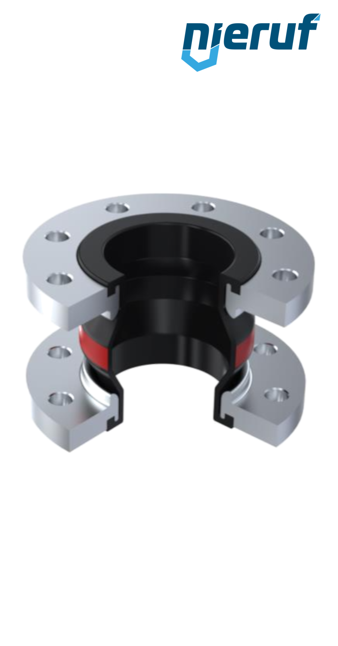 Compensators DN80 type KP04 stainless-steel-flanges EPDM