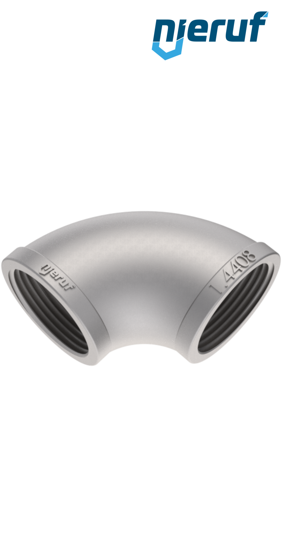 elbow 1 1/4" inch stainless steel 316 90° angle
