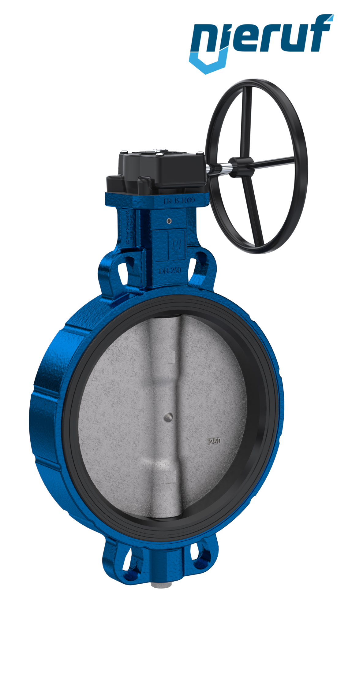 Butterfly valve AK01 DN 250 PN6-PN10-PN16 & ANSI150 DVGW-water Worm gear