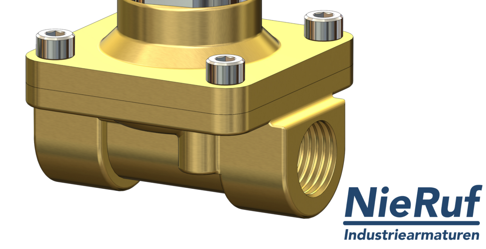 Solenoid valve DN16 G 1/2" Inch brass NO - normally open 24V DC
