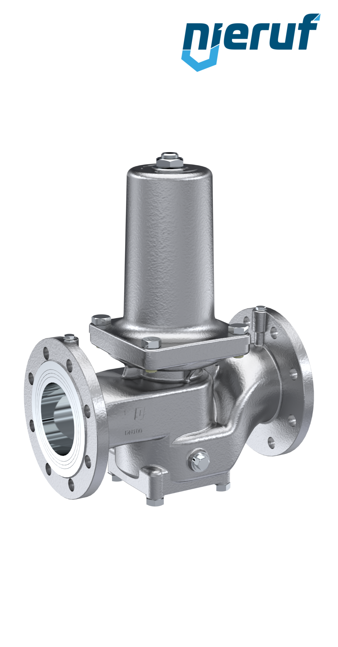 pressure reducing valve DN100 DM13 stainless steel FPM / FKM 0,5 - 9,0 bar