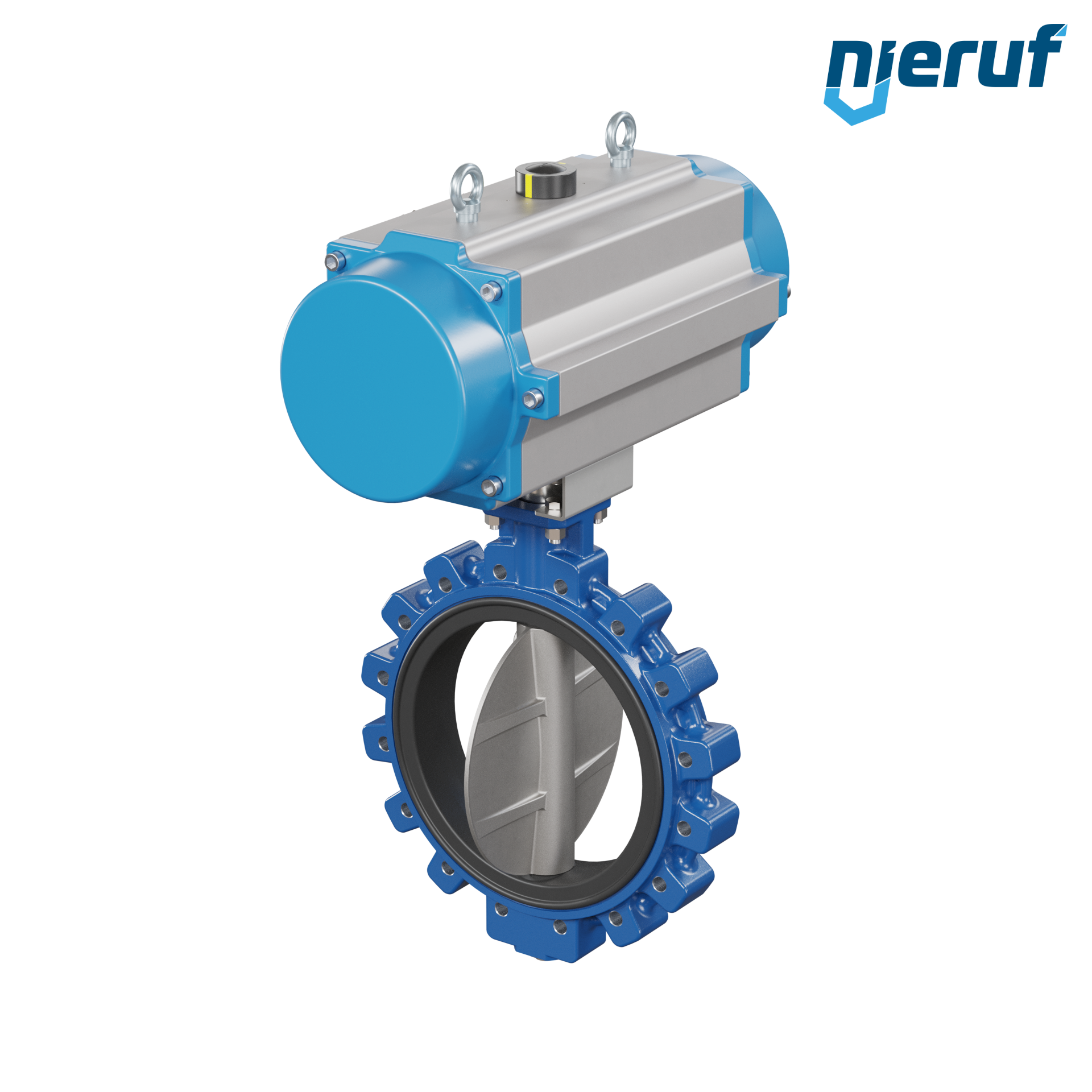 Butterfly valve DN 400 AK02 EPDM high temperature & FDA pneumatic actuator single acting normally open
