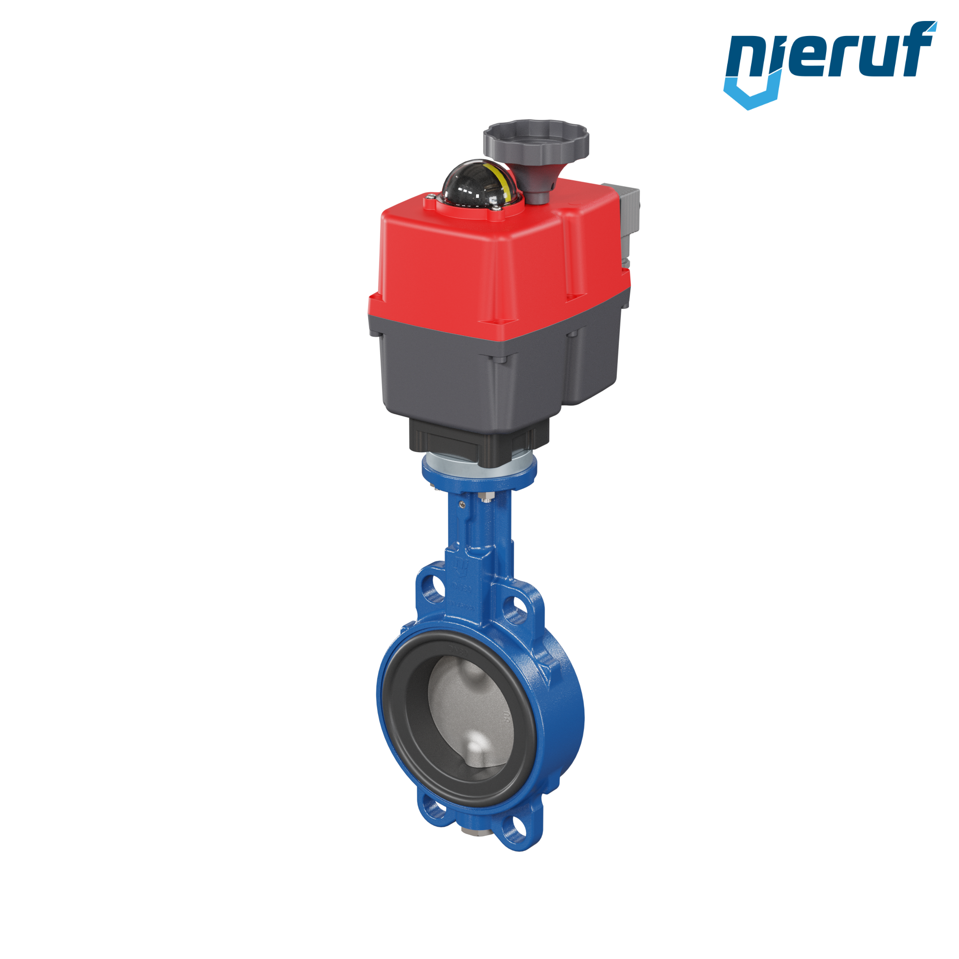 Butterfly valve DN 80 Wafer type electric actuator 24-240V FDA