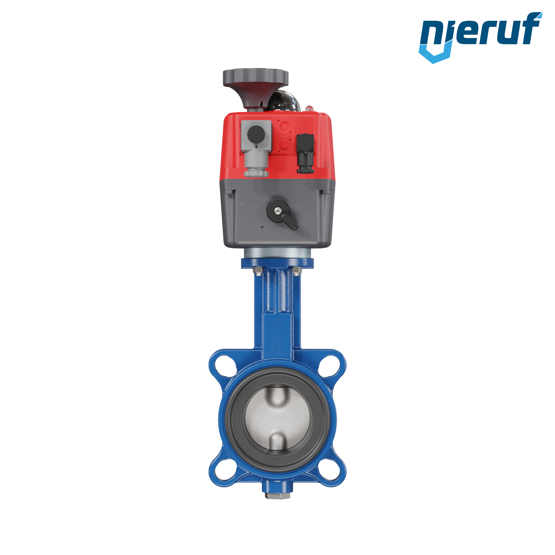 Butterfly valve DN 65 Wafer type electric actuator 24-240V DVGW drinking water