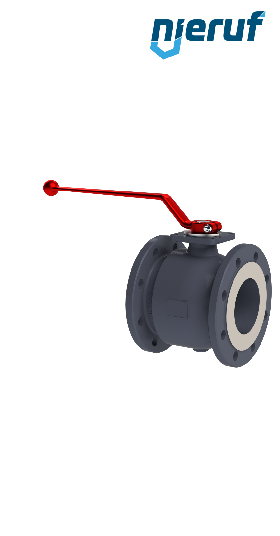 Flange ball valve DN100 FK01 GGG40  ball steel chrome plated