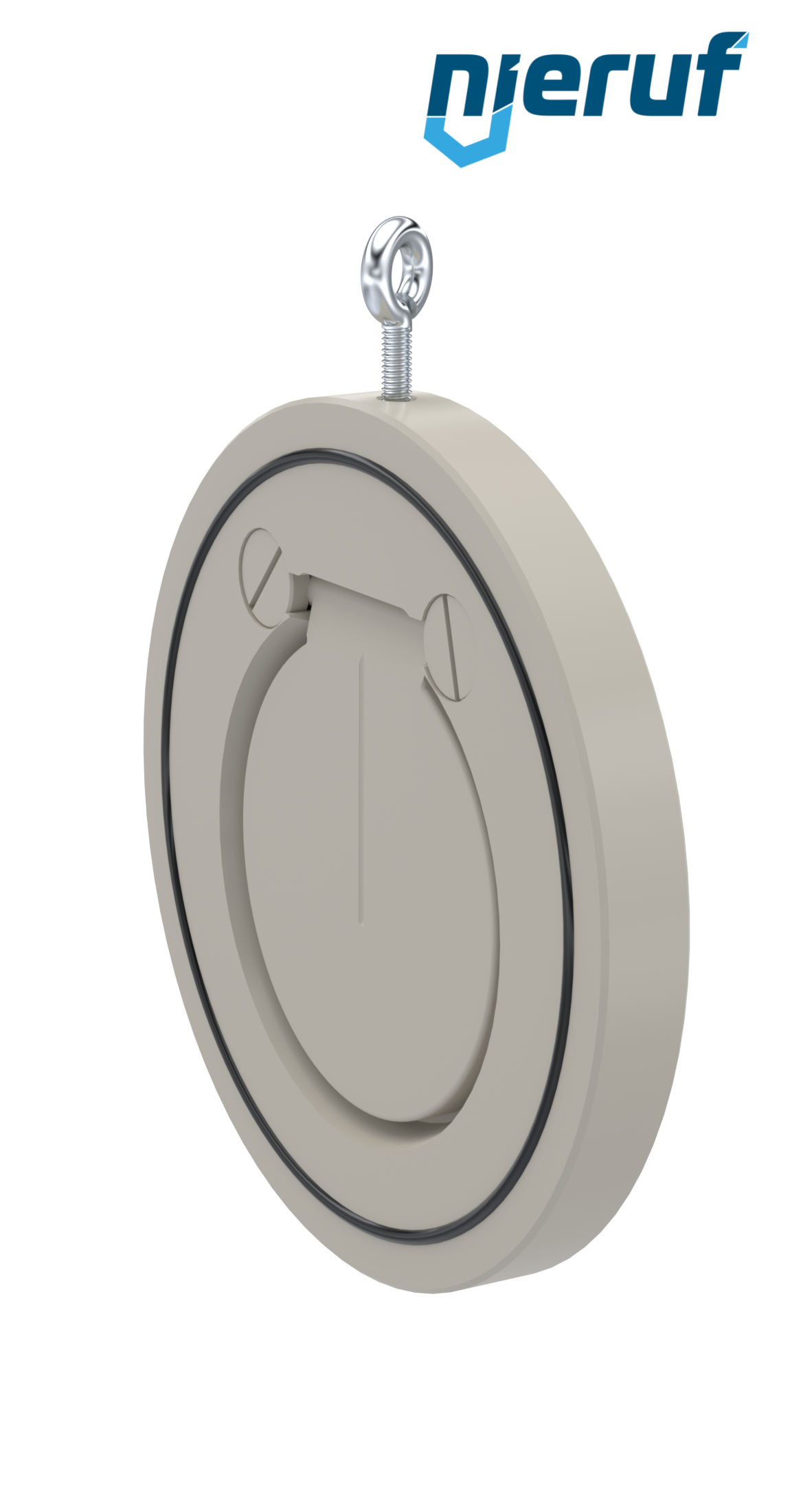 swing check valve DN100 ZR06 plastic PP-H FKM (Viton)