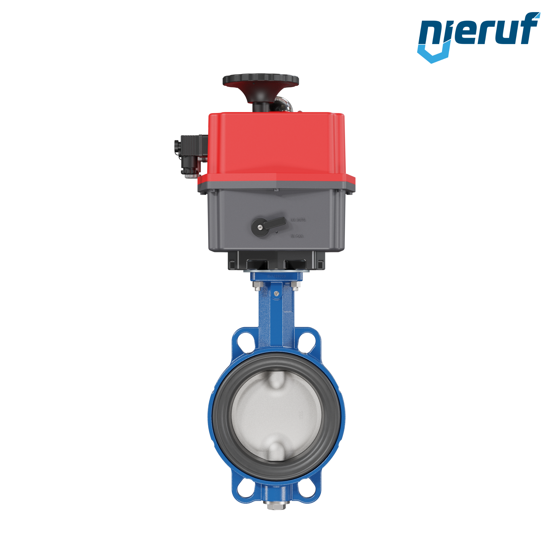 Butterfly valve DN 125 Wafer type electric actuator 24-240V DVGW drinking water