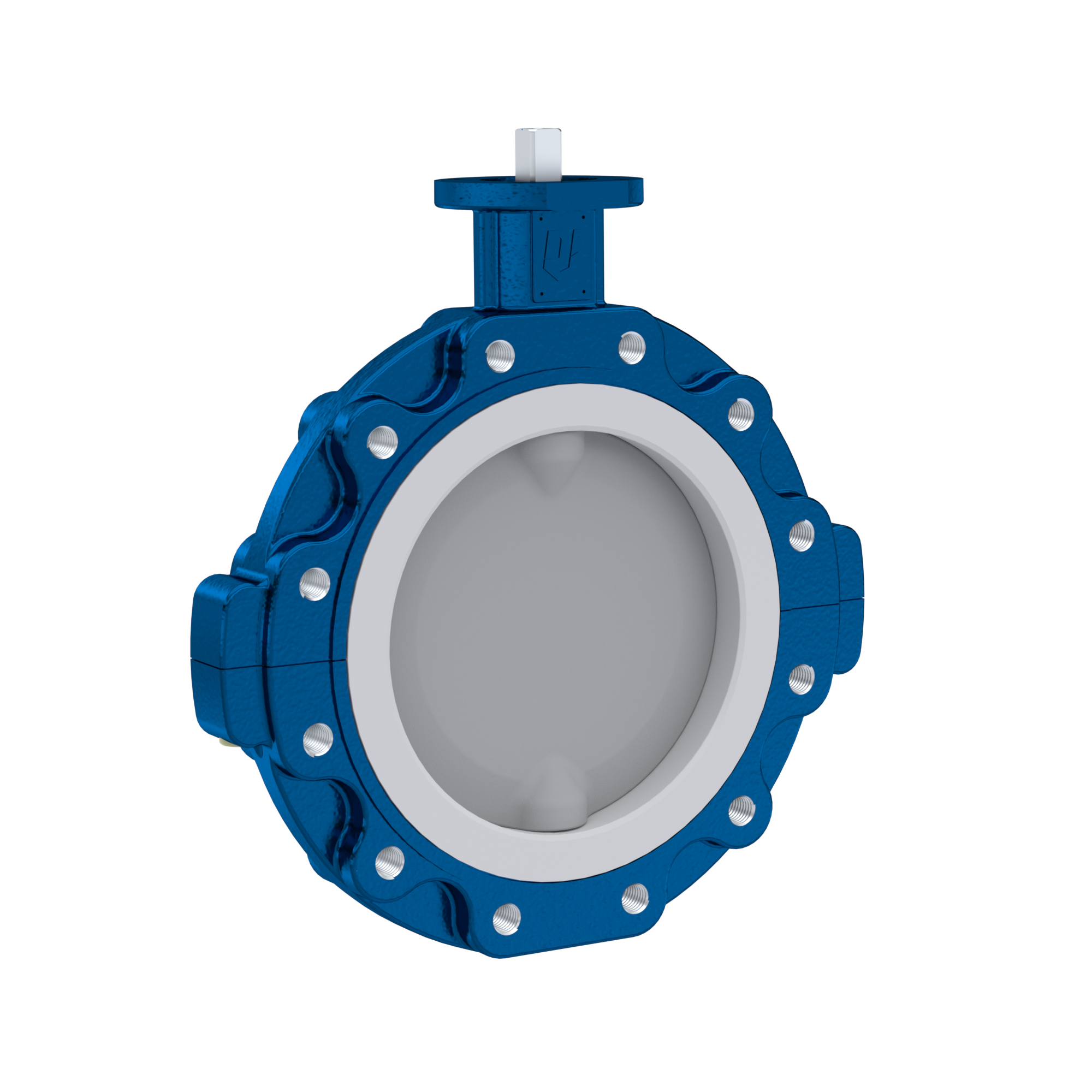 Butterfly-valve PTFE AK10 DN600 PN10 silicone insert