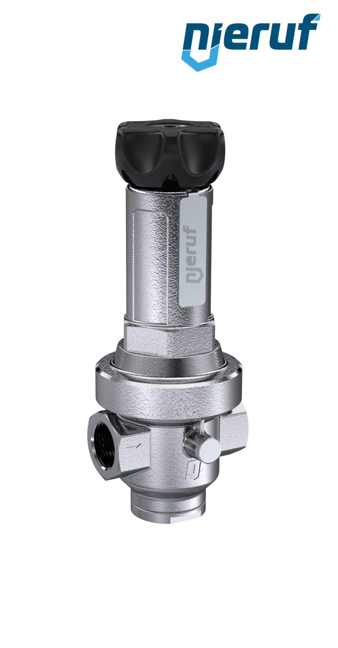 precision-pressure reducing valve with secondary venting 1/2" inch DM15 stainless steel FKM 0.5 - 15 bar