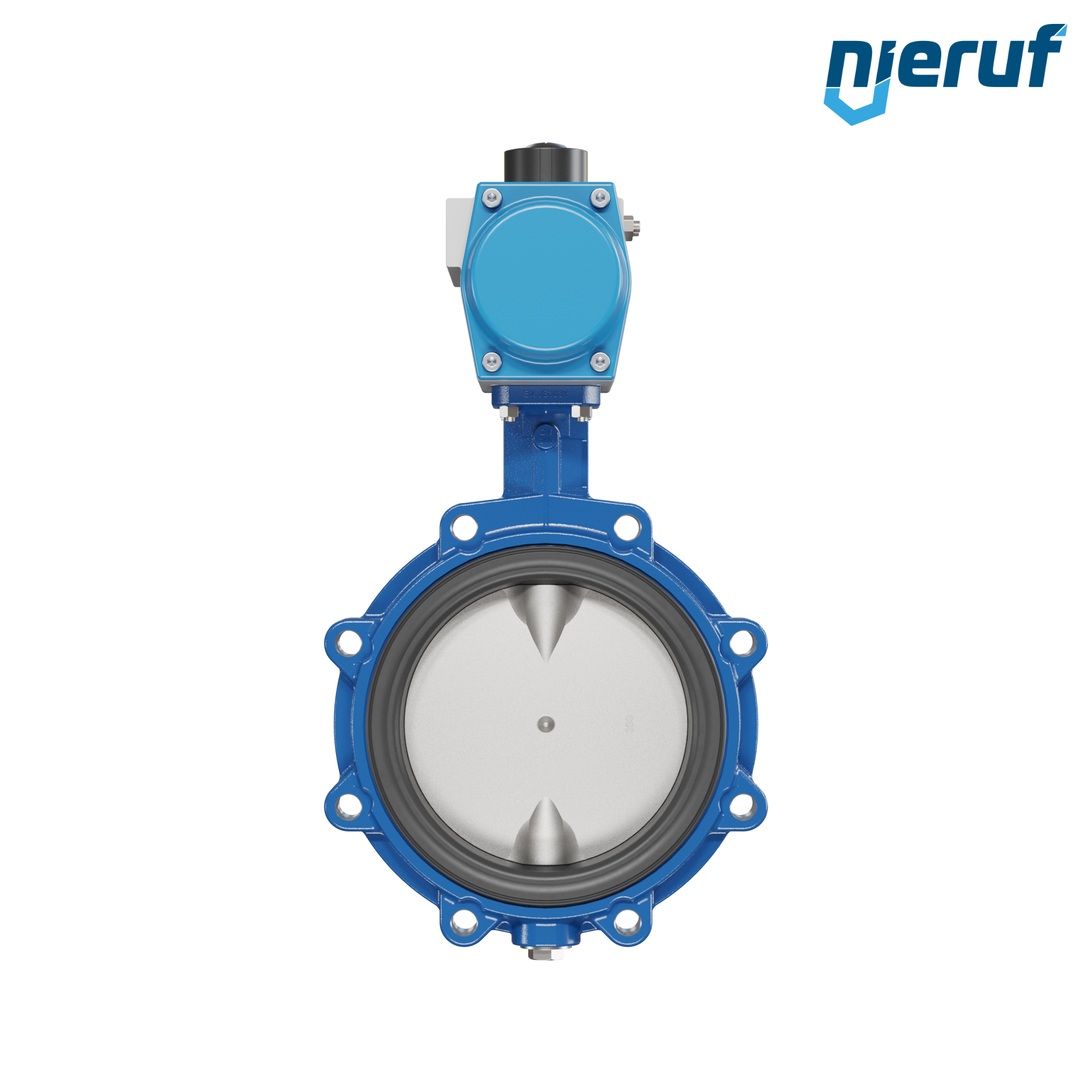 Butterfly valve DN 200 AK02 FPM pneumatic actuator double acting