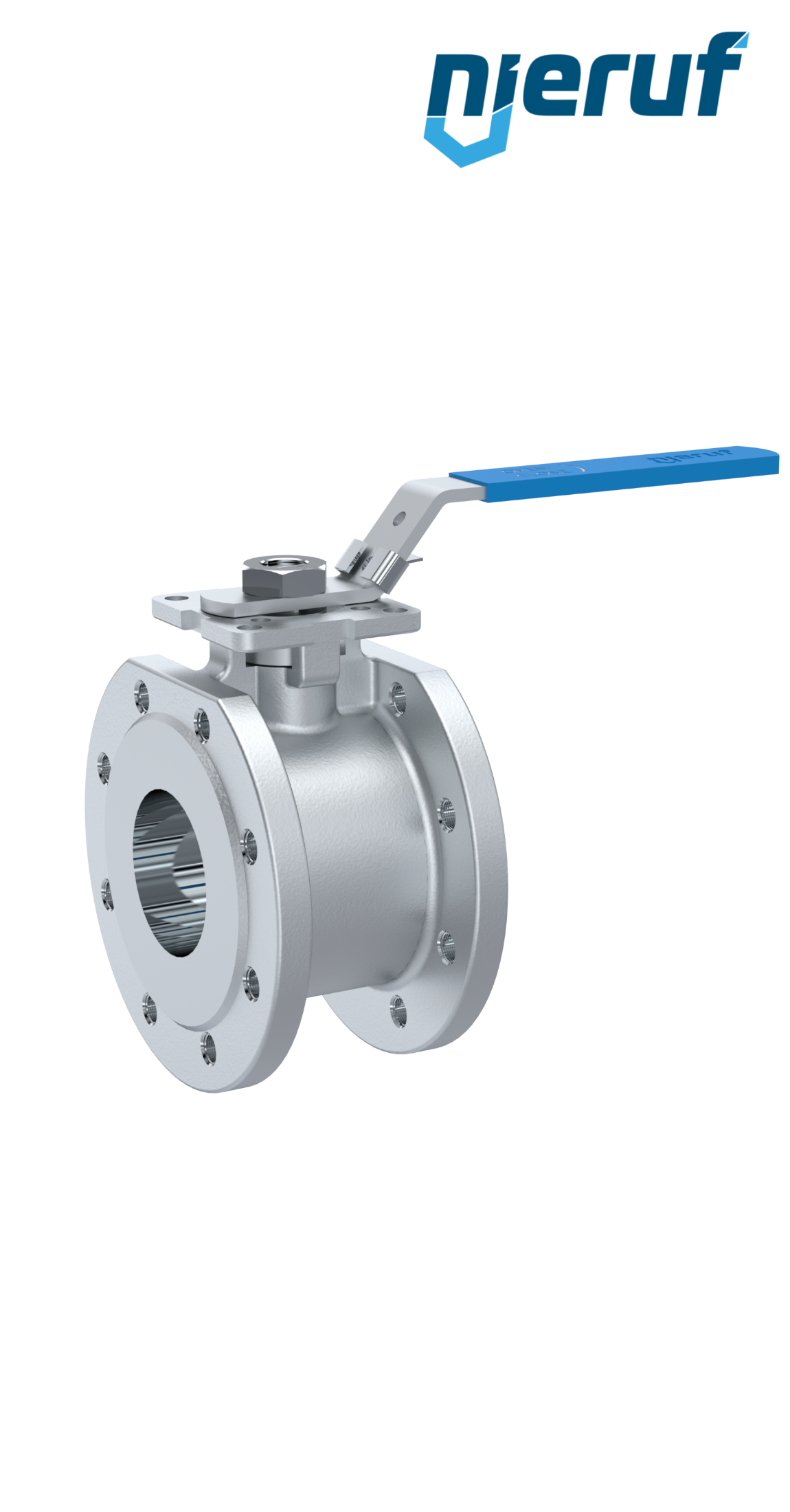 Compact ball valve DN80 PN16 FK04 stainless steel 1.4408