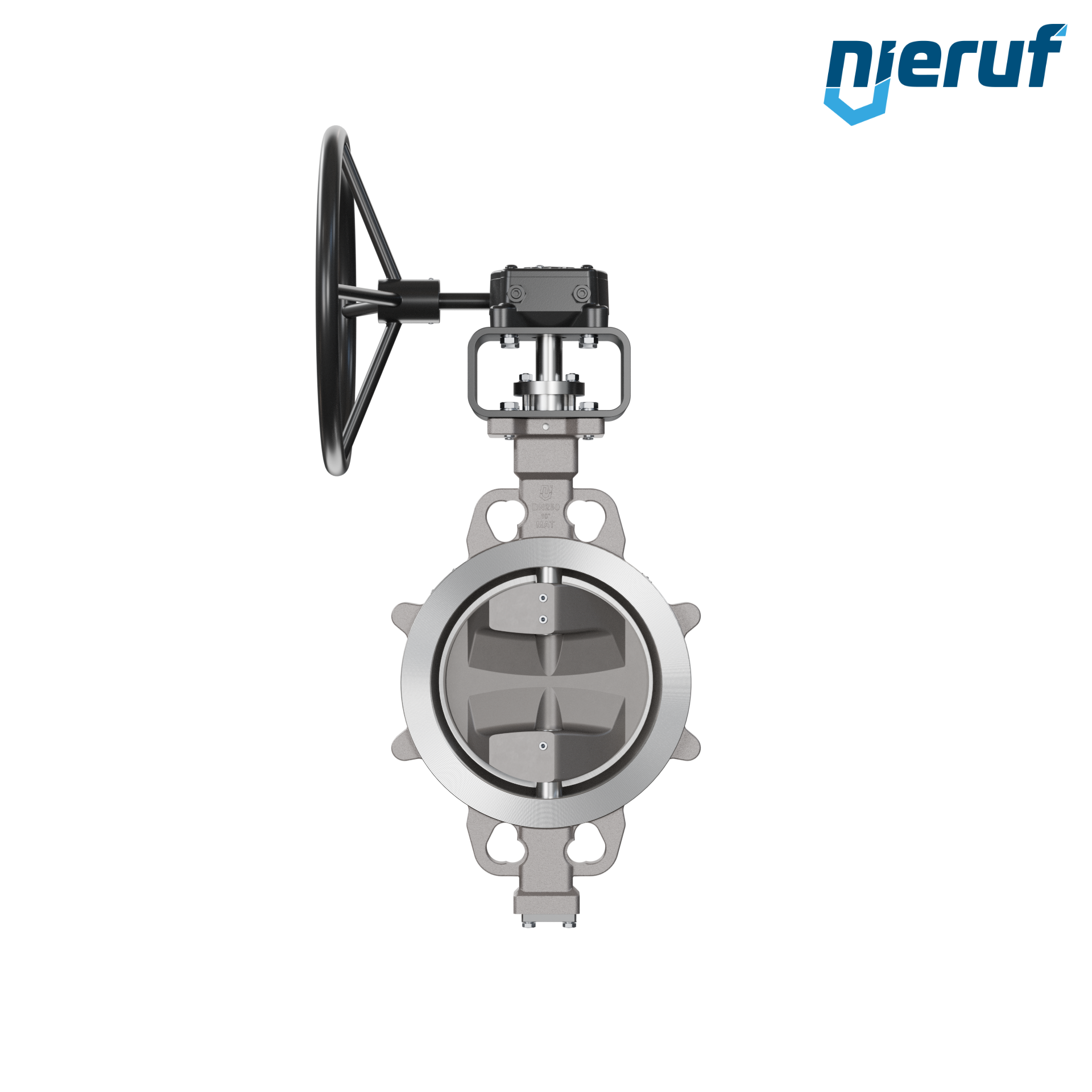Triple offset butterfly-valve stainless steel AK13 DN 250 PN10-40 ANSI150-300 worm gear