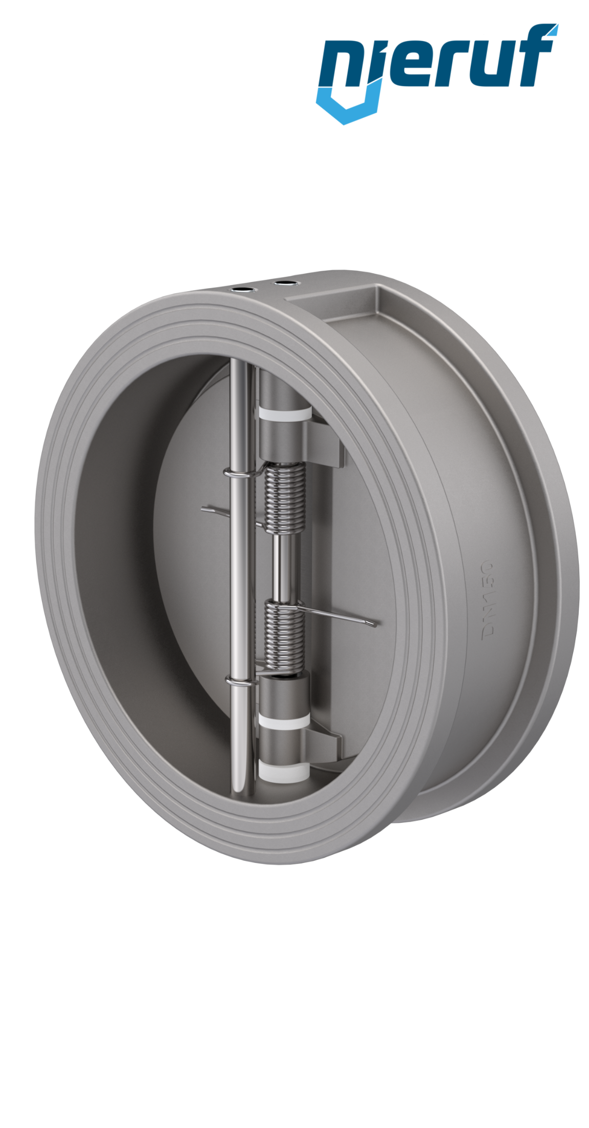 dual plate check valve DN150 DR03 stainless steel 1.4408 EPDM