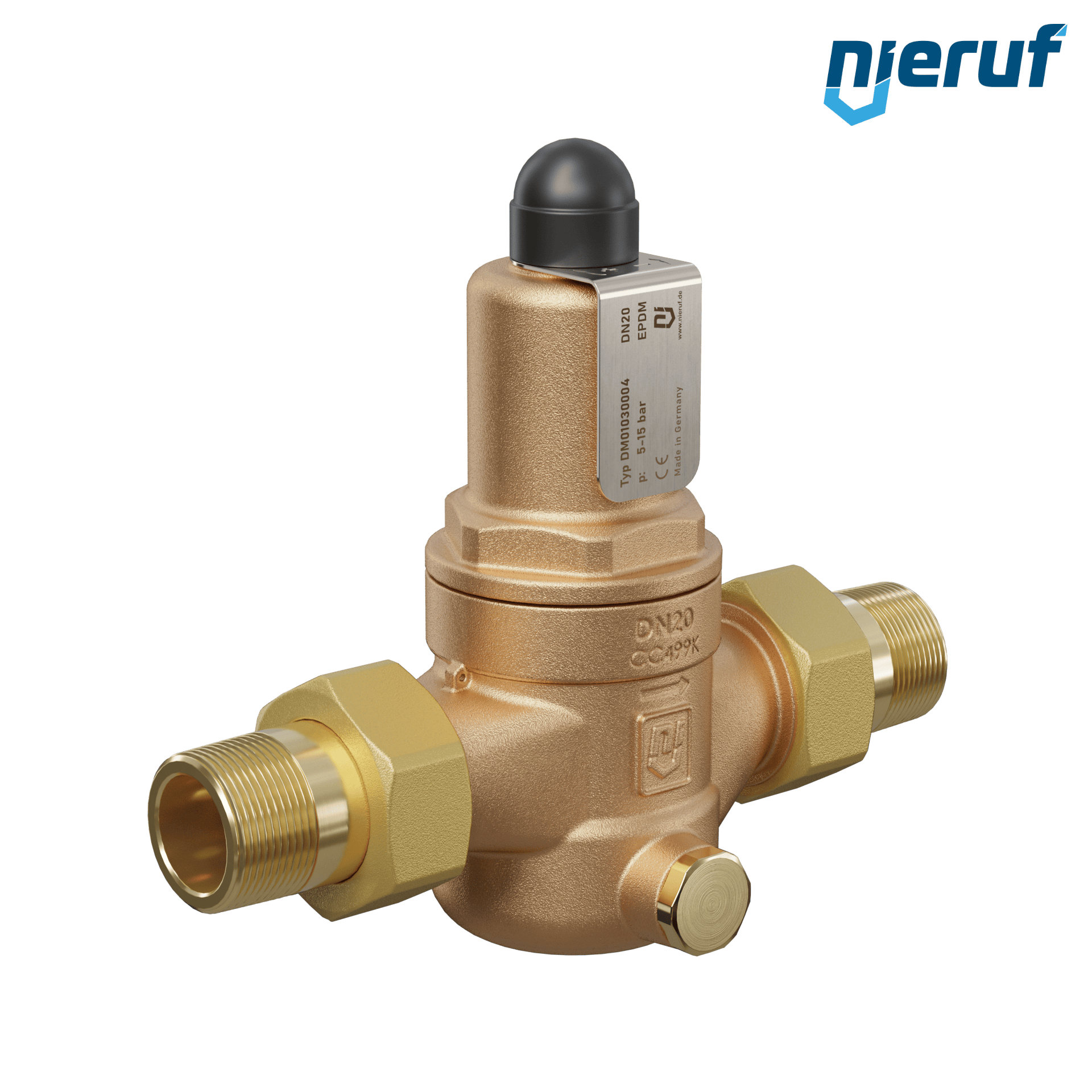 pressure reducing valve 3/4" inch male thread DM01 gunmetal EPDM 5.0 - 15.0 bar