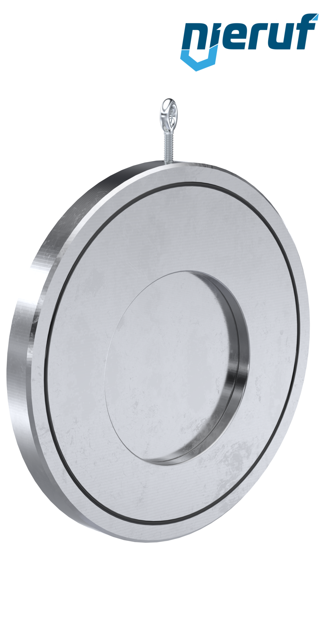 swing check valve DN150 ZR01 steel 1.0460 / A 105, zinc plated NBR