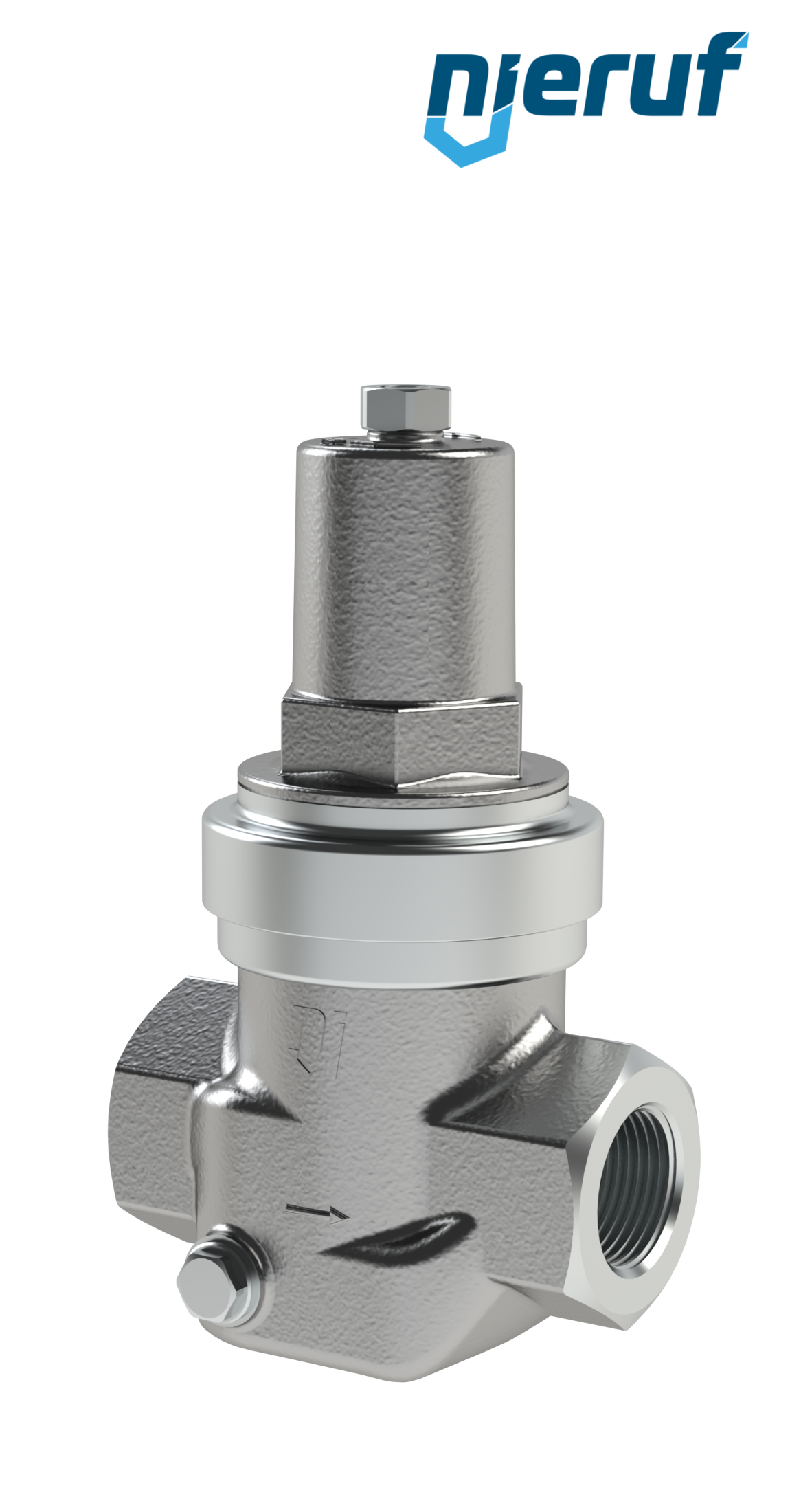 steam low pressure reducing valve 1/2" Inch NPT DM21 stainless steel PTFE / EPDM / FEPM 0.3 - 2.0 bar