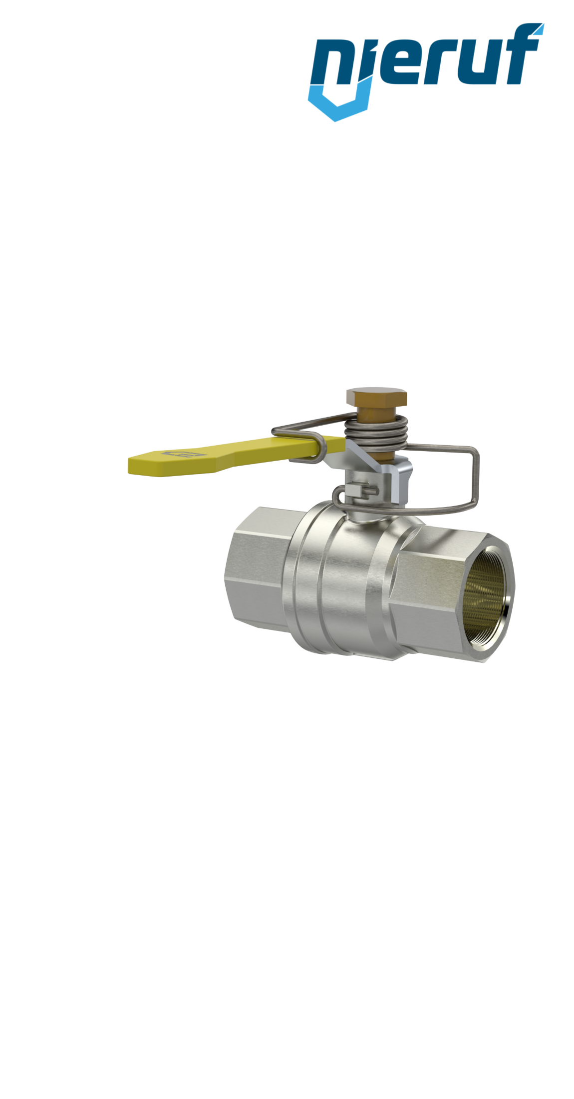 ball valve with spring reload DN40 - 1 1/2" inch GK13