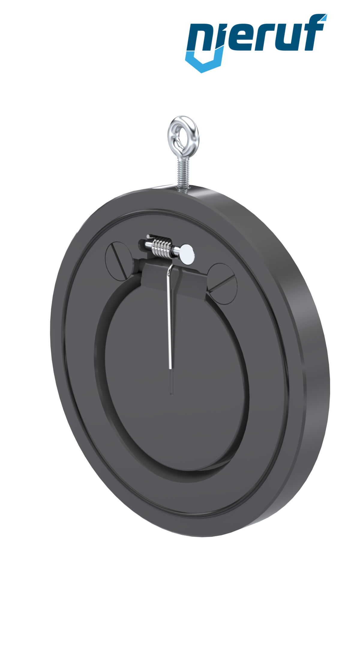 swing check valve with spring DN100 ZR07 plastic PVC-U NBR