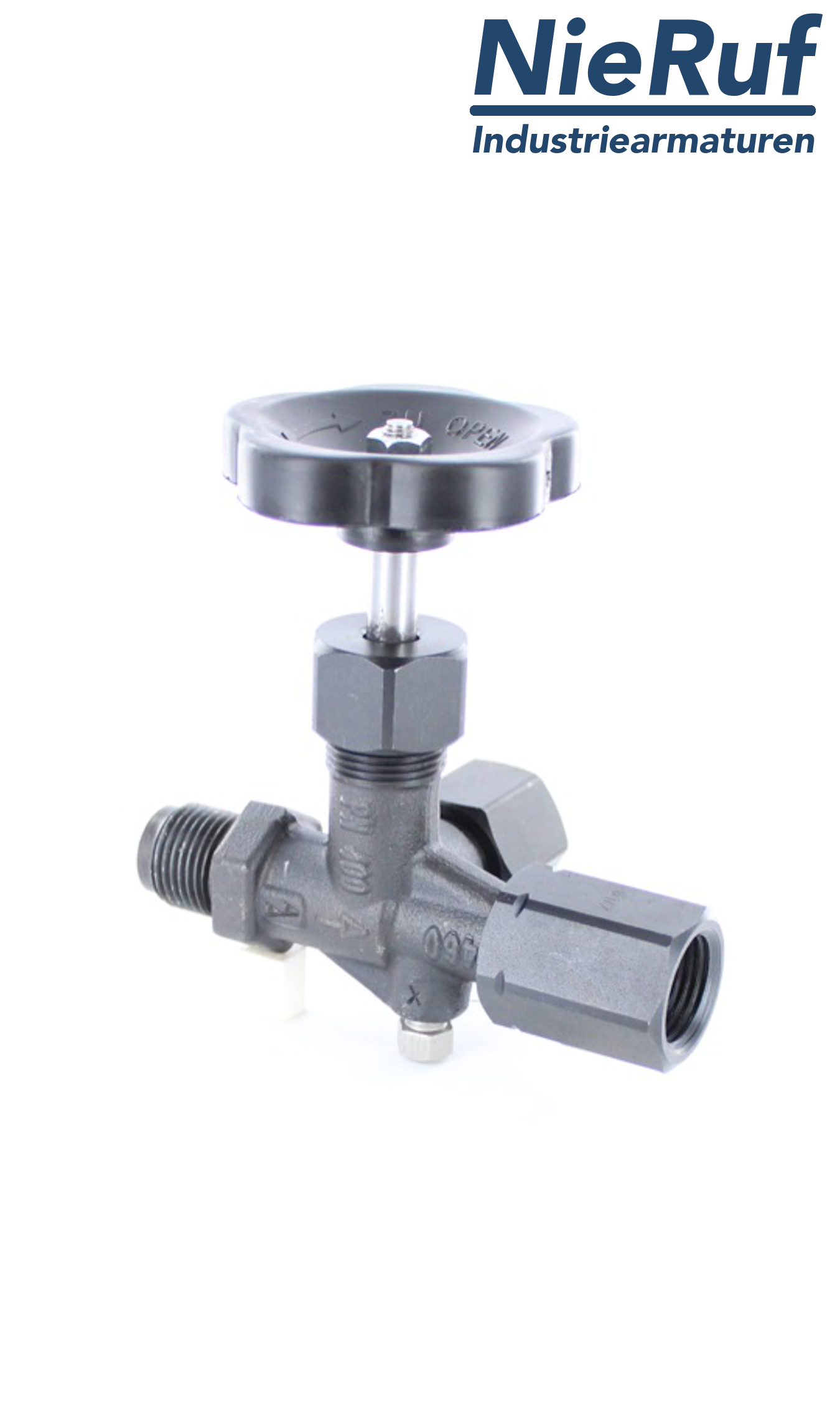 manometer gauge valves male thread x sleeve x test connector M20x1,5 DIN 16271 steel 1.0460 400 bar