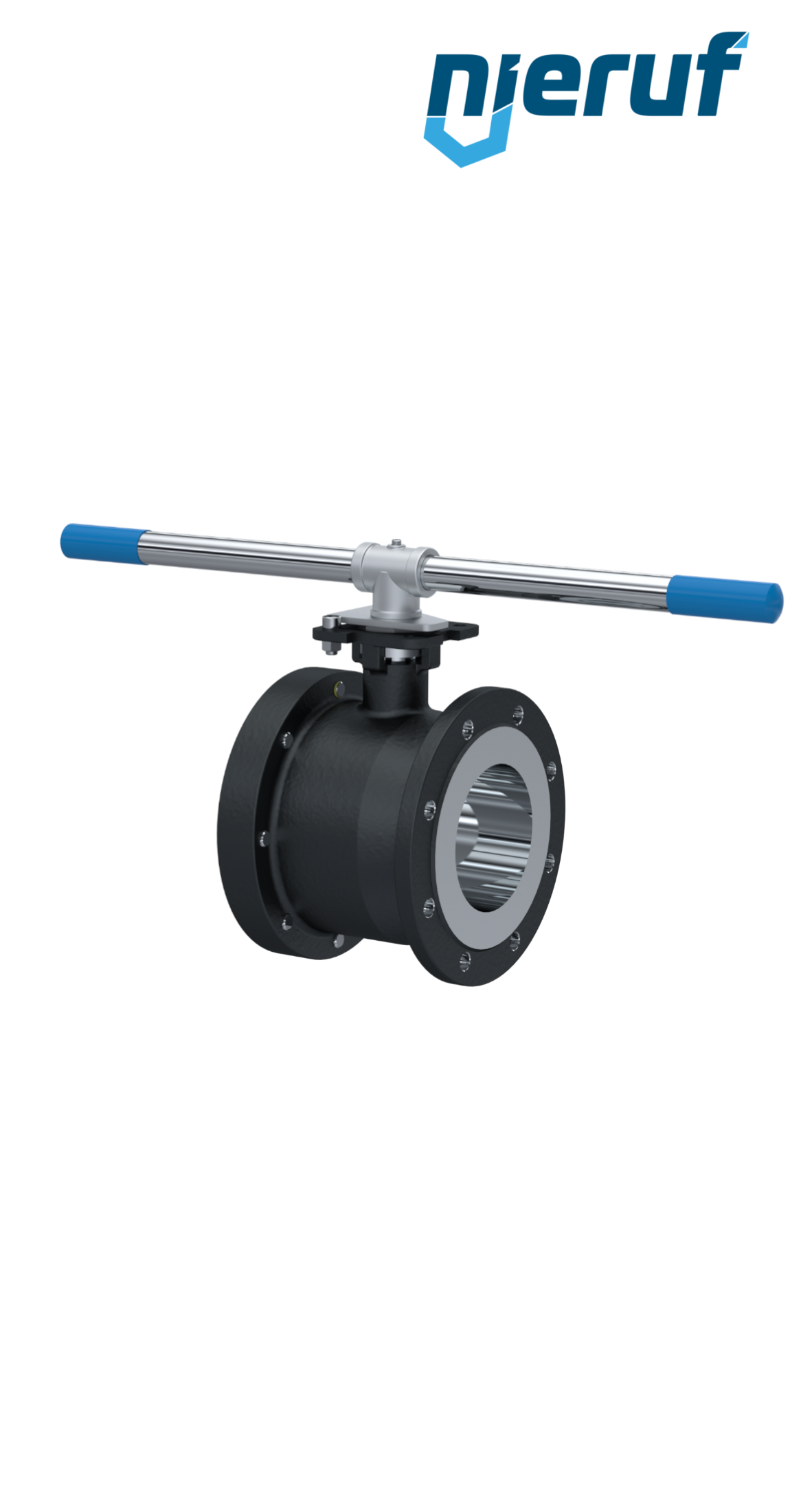 Compact ball valve DN100 PN40 FK03 carbon steel 1.0619 ball stainless steel 1.4408