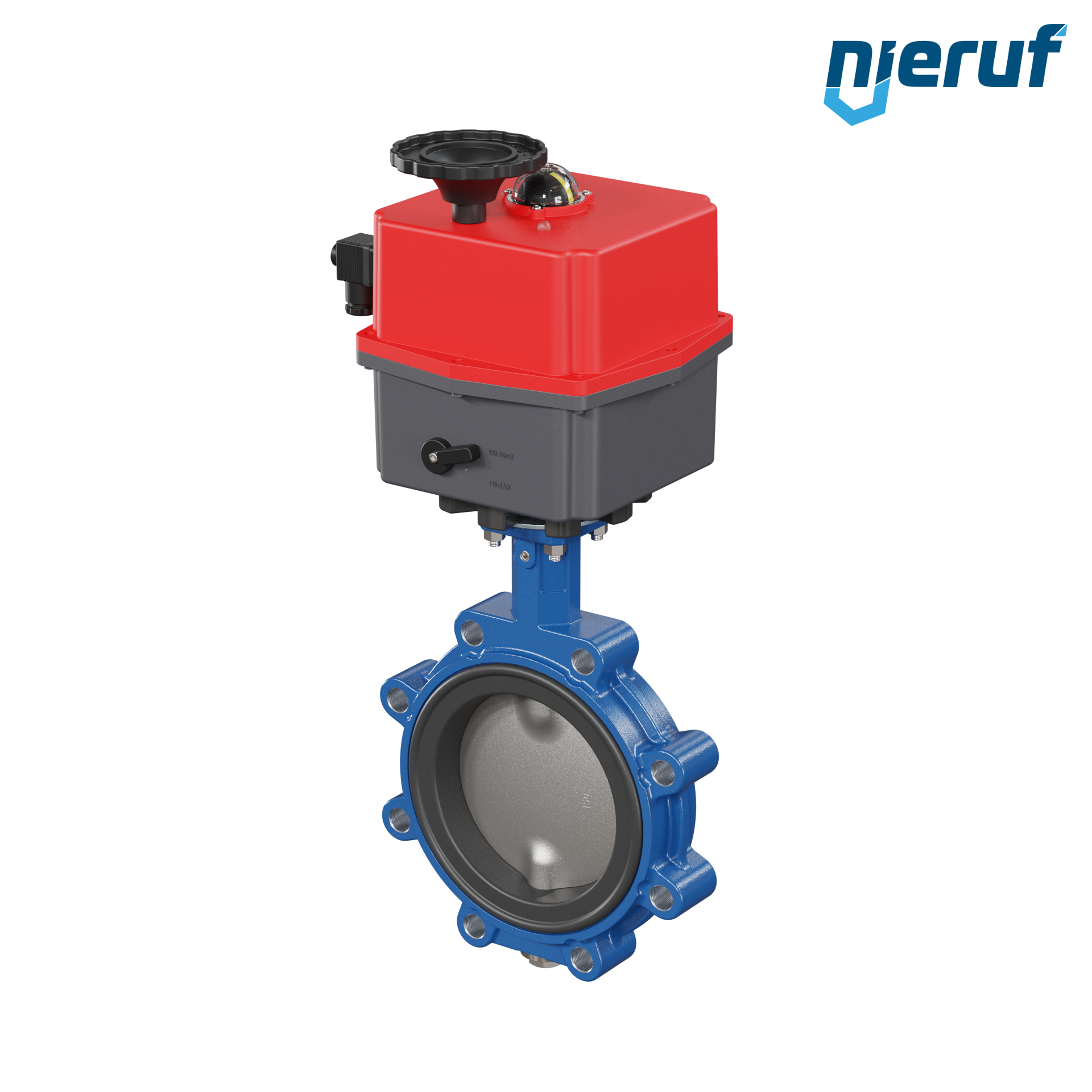 Butterfly valve DN 150 Lug type electric actuator 24-240V DVGW gas