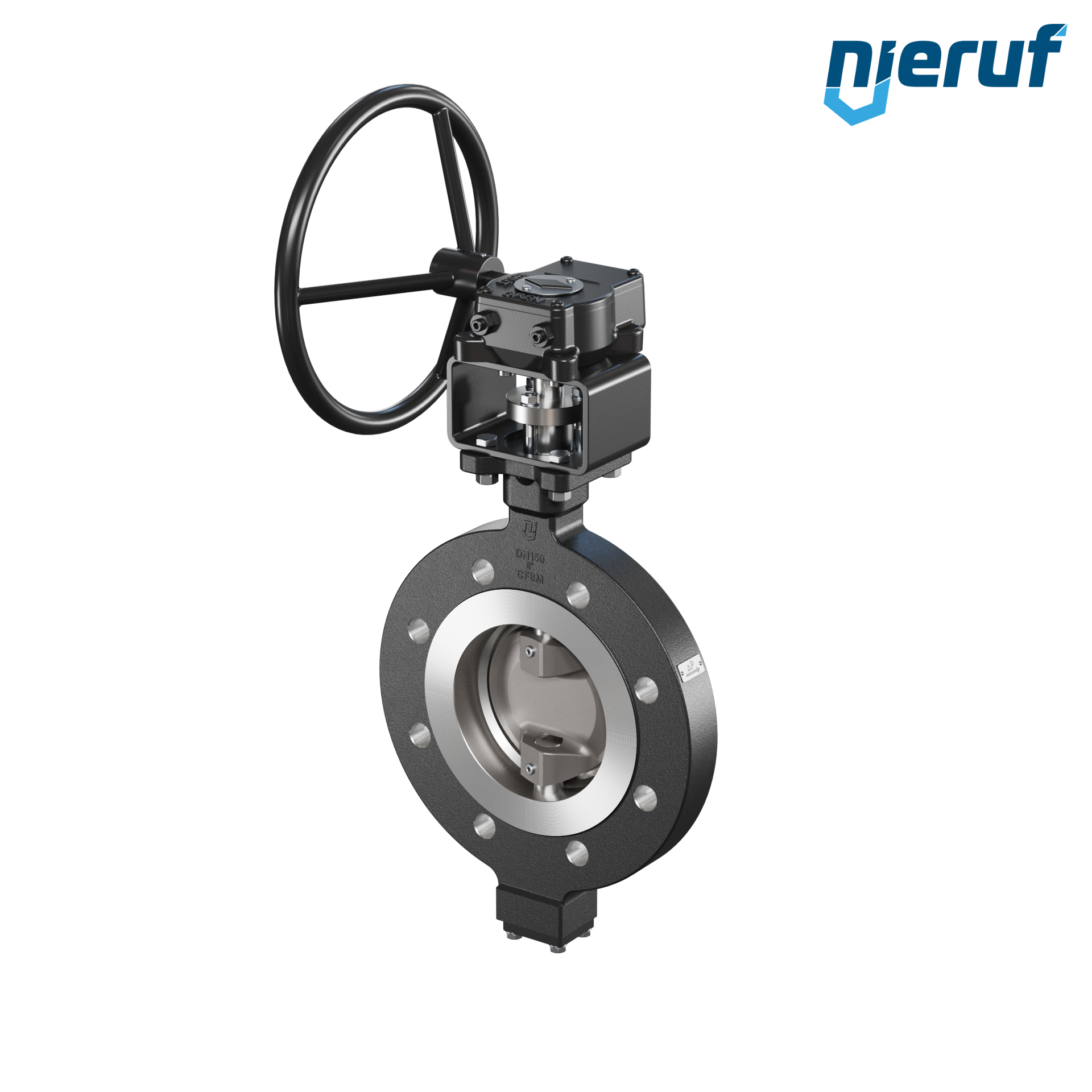 Triple offset butterfly-valve carbon steel AK14 DN 150 ANSI150 worm gear