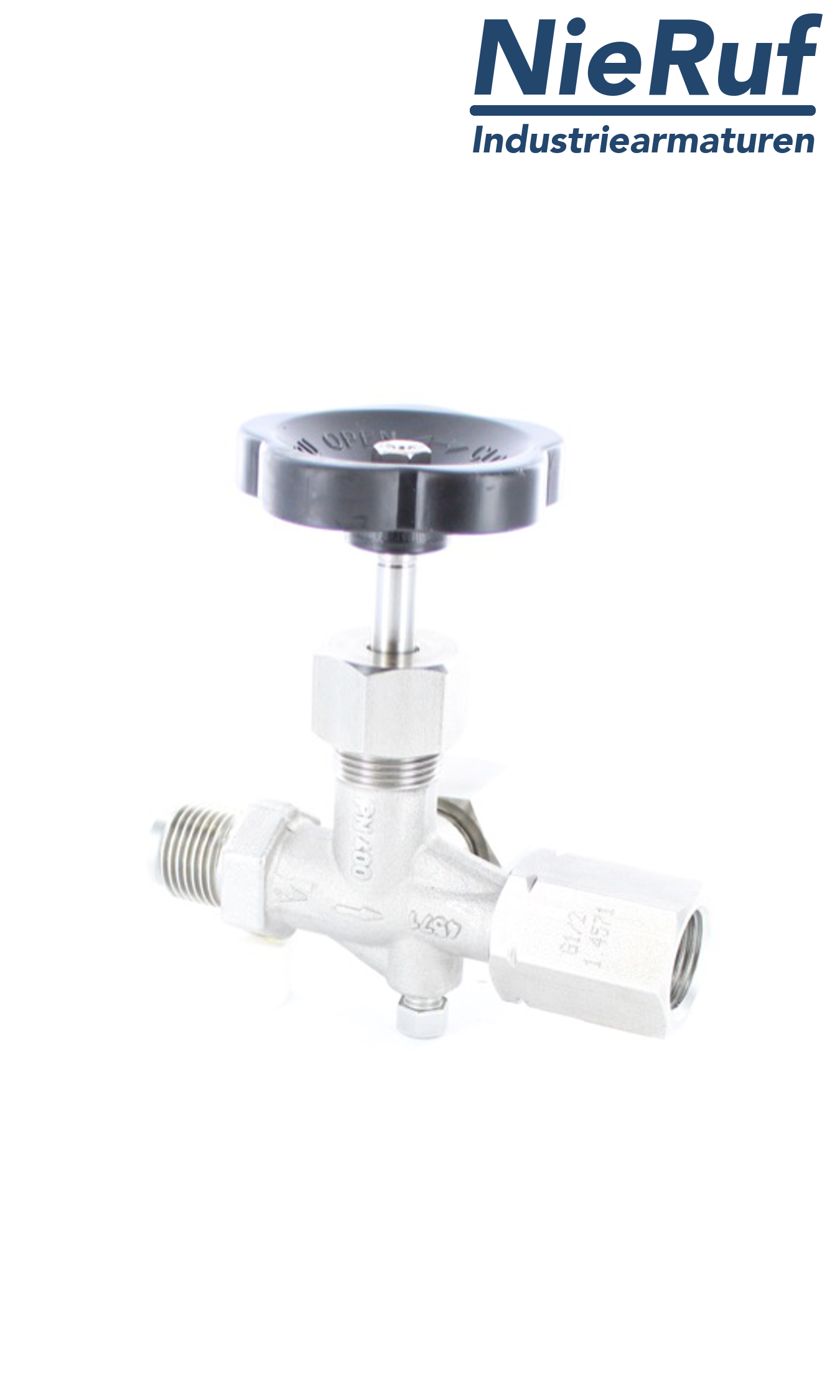 manometer gauge valves male thread x sleeve x test connector M20x1,5 DIN 16271 stainless steel 1.4571 400 bar